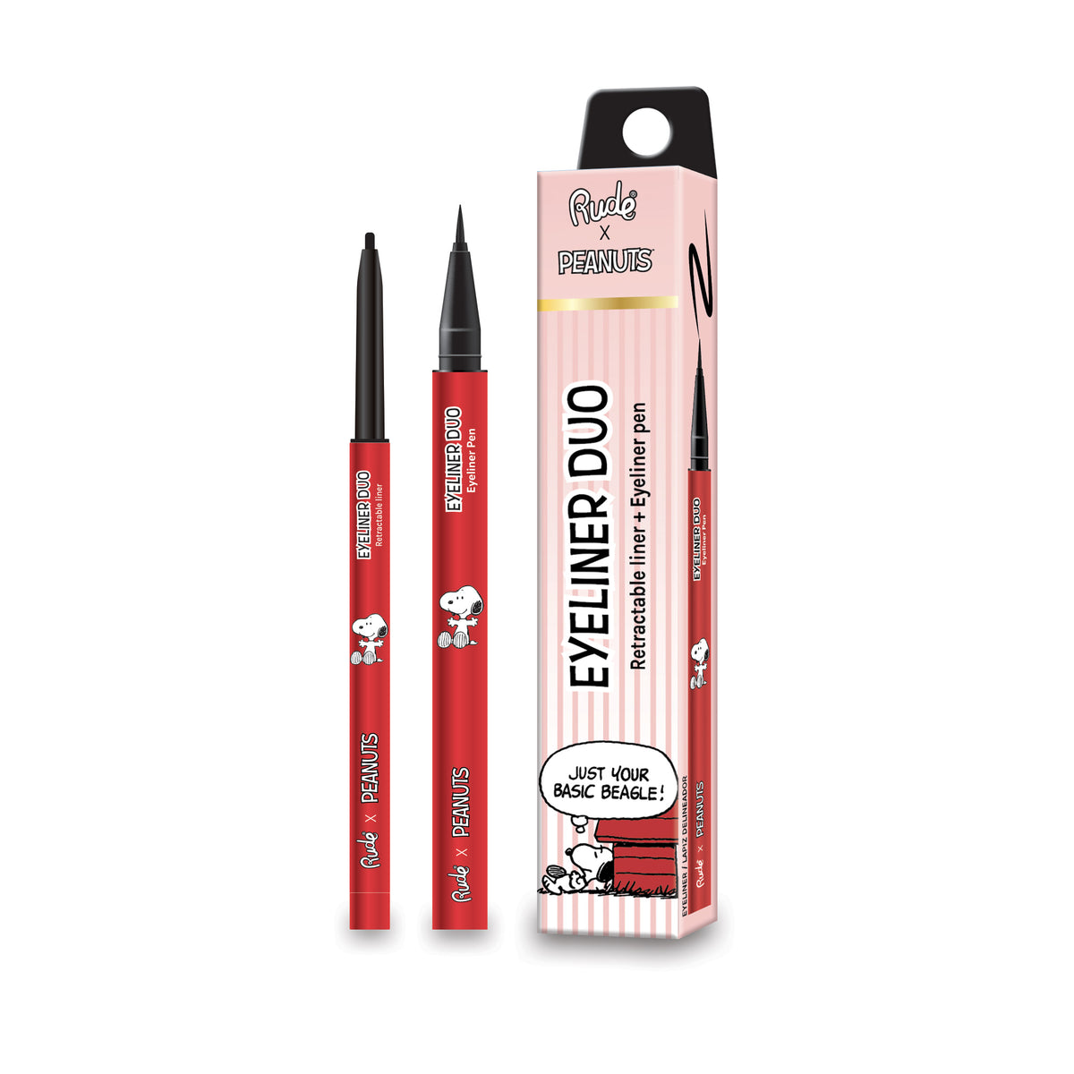 Peanuts Eyeliner Duo - Retractable Liner + Eyeliner Pen