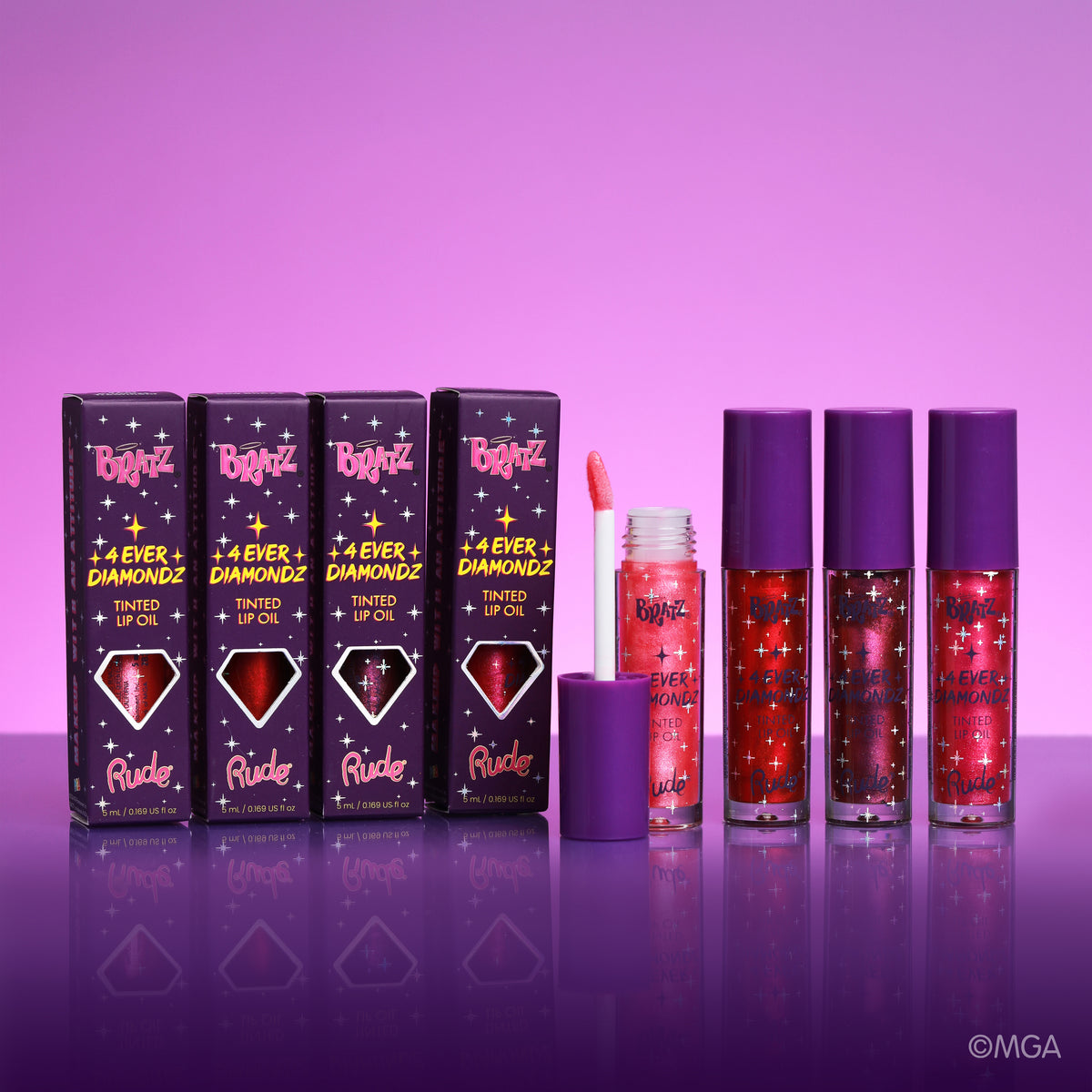 Bratz 4 Ever Diamondz Tinted Lip Oil – Rude Cosmetics