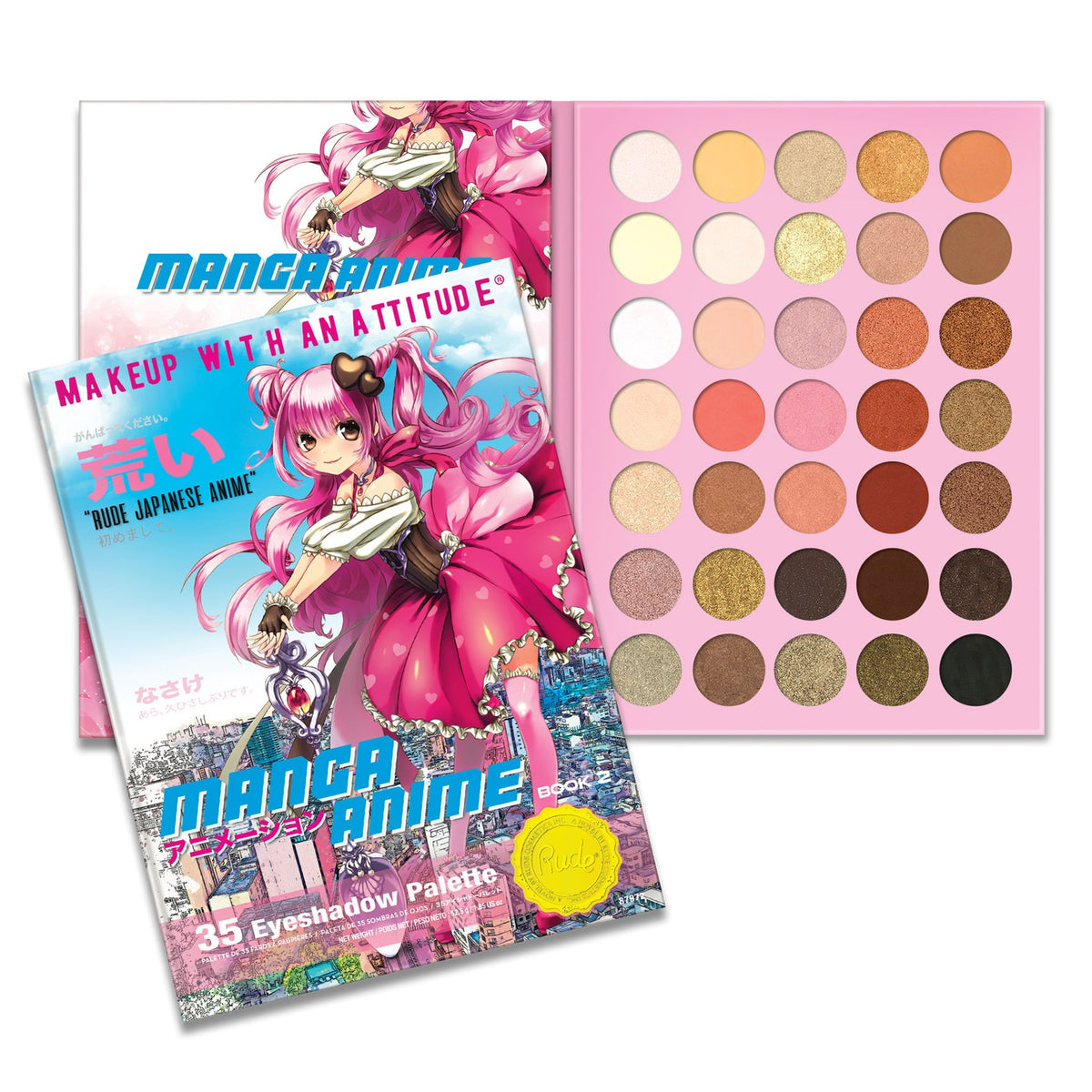 Manga Anime Eyeshadow Palette - Anime Makeup Display Set, 12pcs