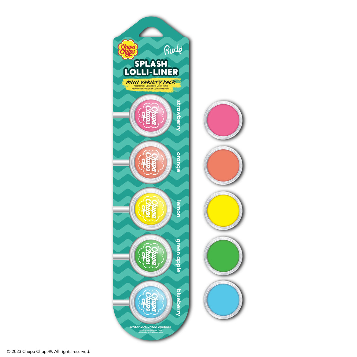 Chupa Chups Splash Lolli-Liner Mini Variety Pack by Rude Cosmetics