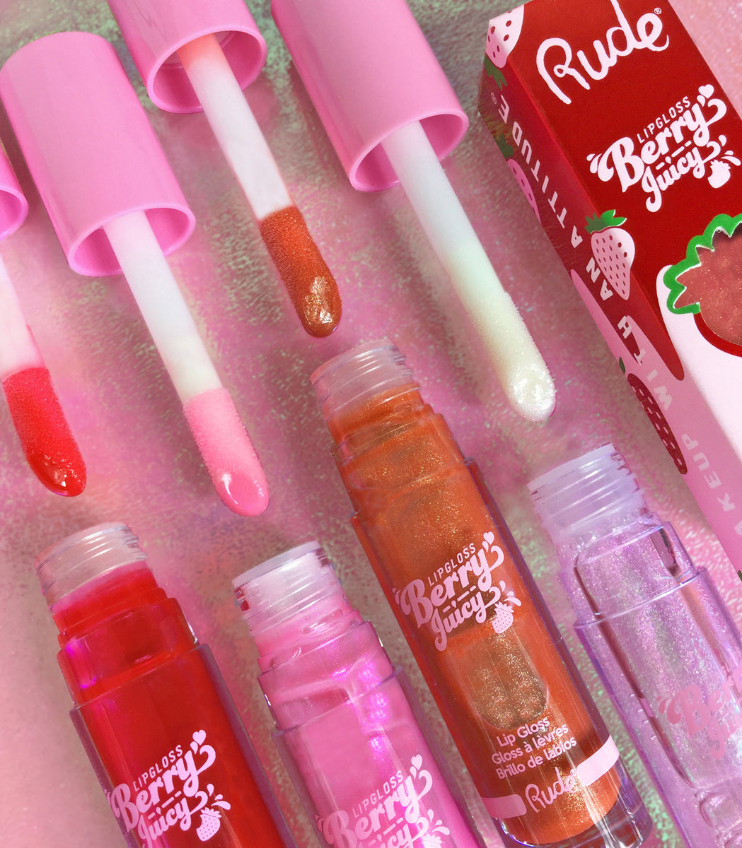 RUDE Cosmetics Berry Juicy Lip Gloss  Best Berry Lip Gloss – Rude Cosmetics