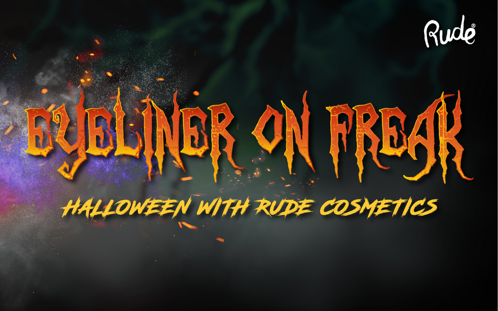 Eyeliner on Freak - Halloween with Rude Cosmetics