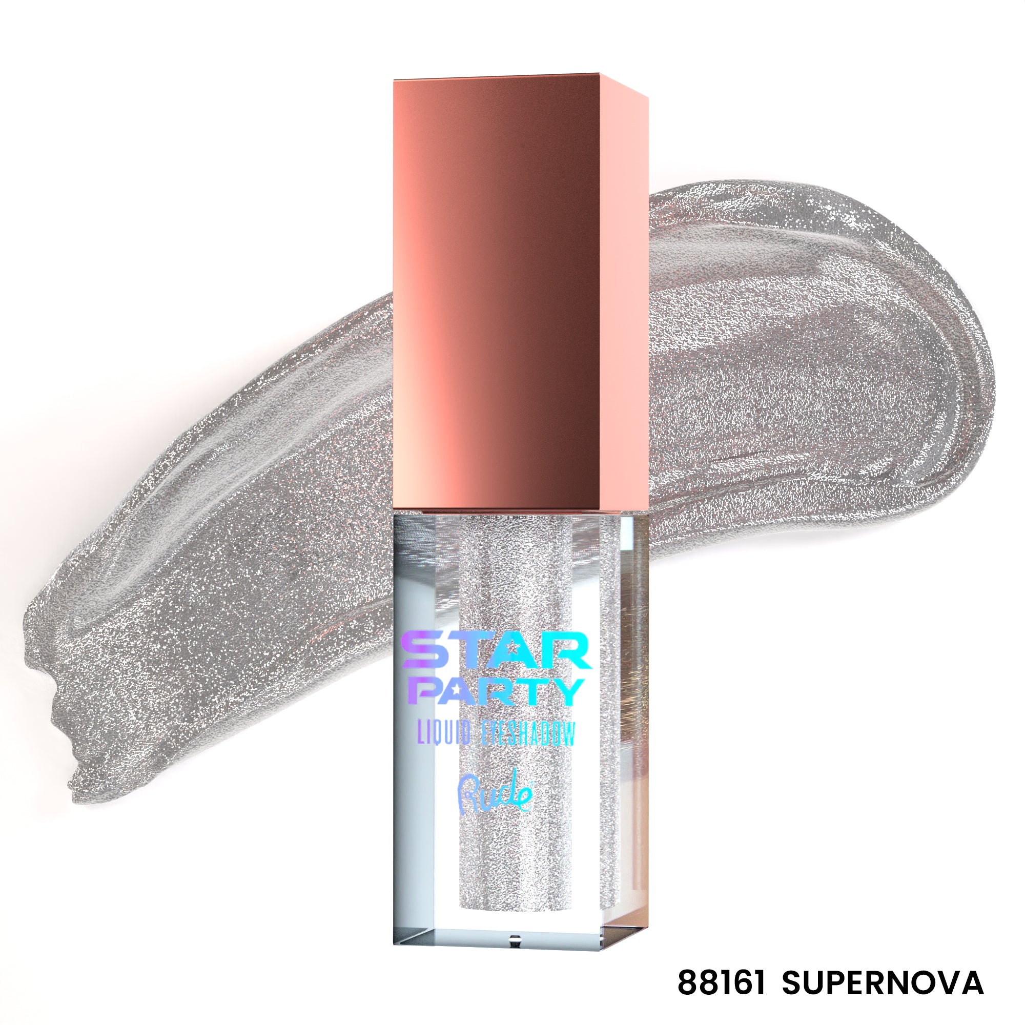 Rude Star Party Liquid Glitter Eyeshadow Supernova product package