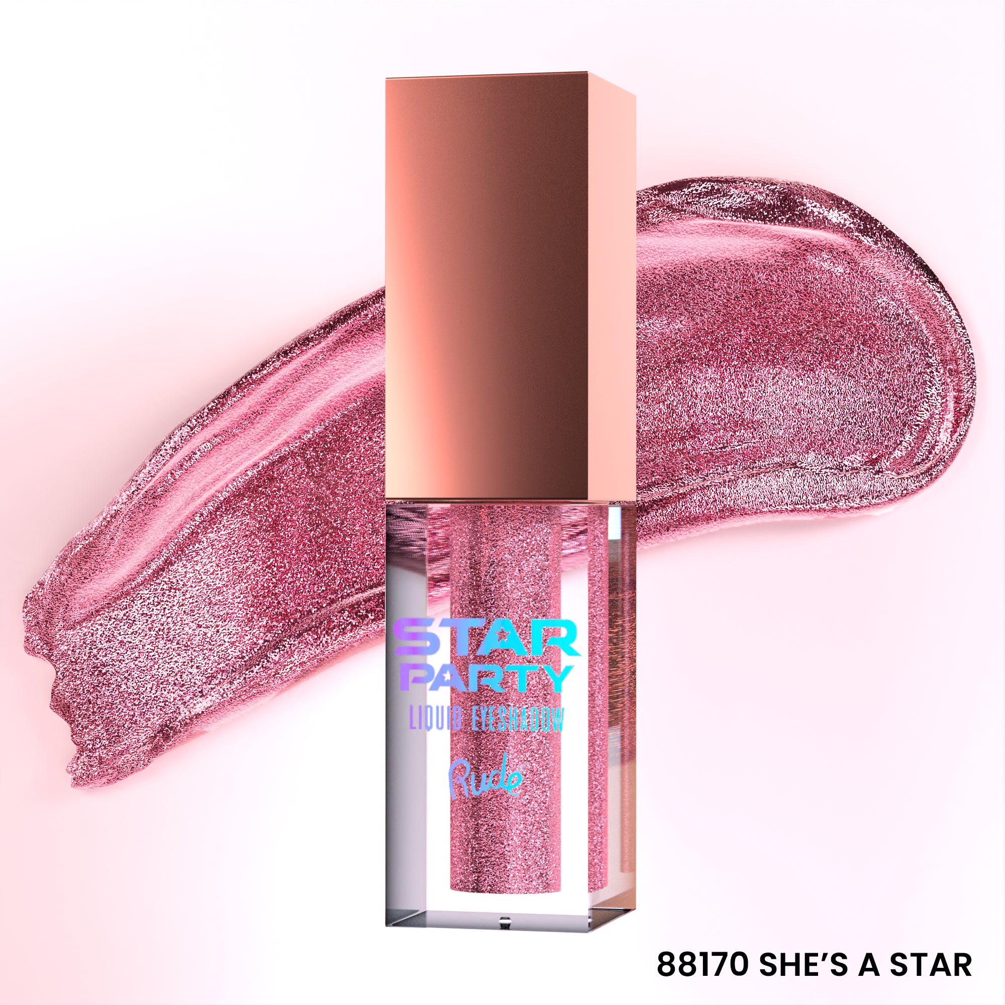 Rude Star Party Liquid Glitter Eyeshadow She's A Star product package