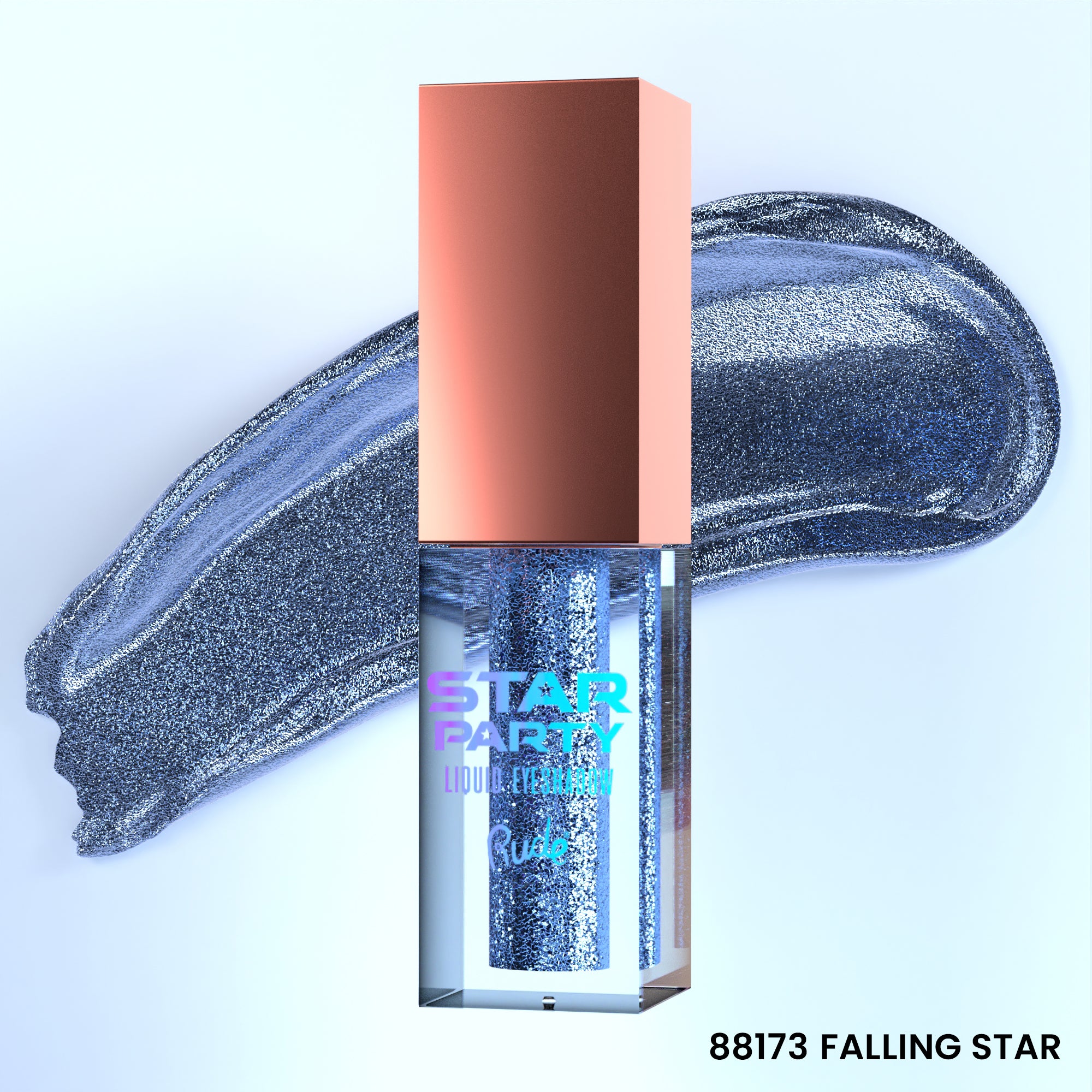 Rude Star Party Liquid Glitter Eyeshadow Falling Star product package