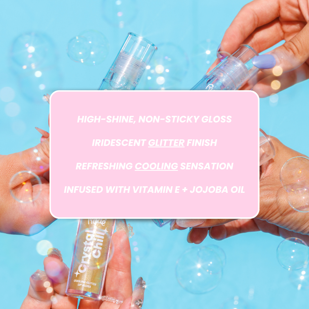 Crystal Chill Cooling Glitter Lip Gloss – Rude Cosmetics