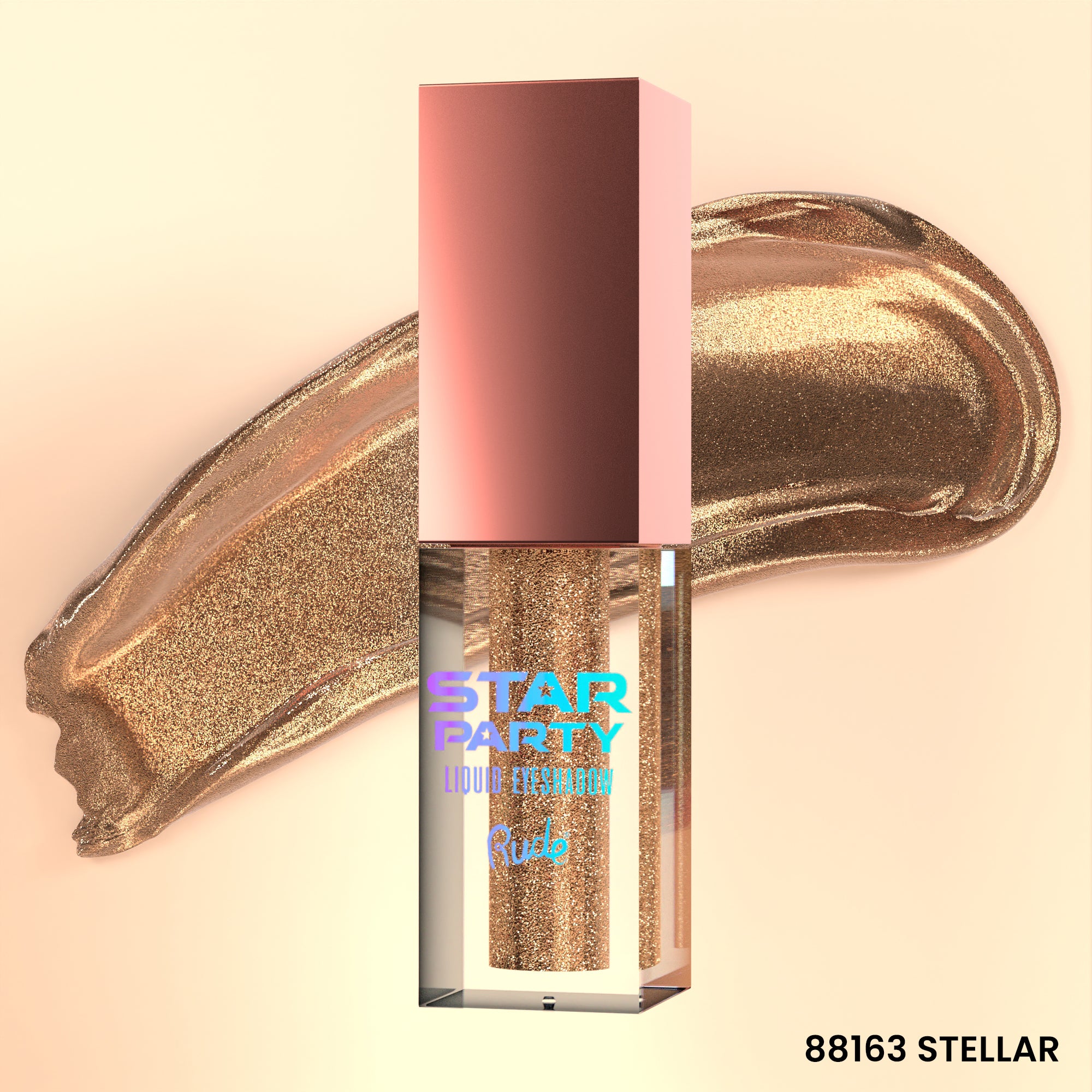 Rude Star Party Liquid Glitter Eyeshadow Stellar product package