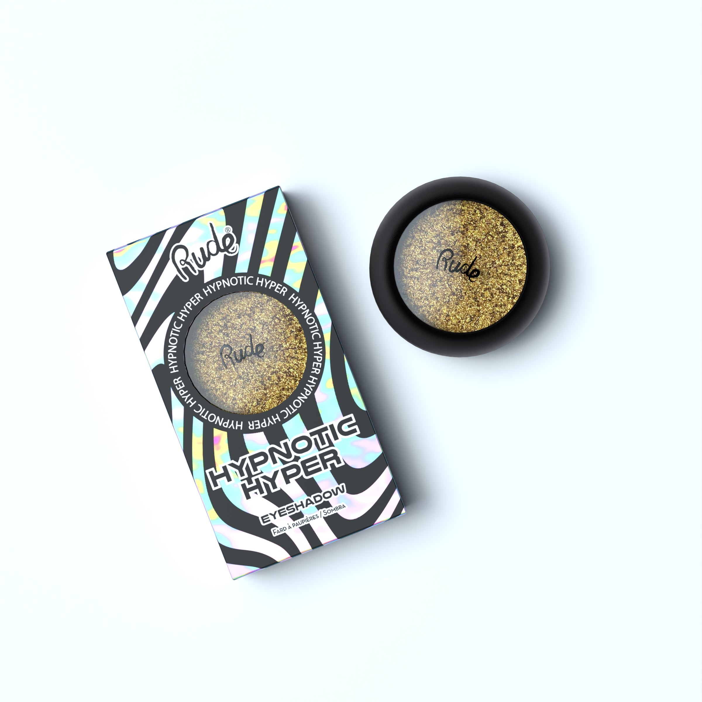 Rude Hypnotic Hyper Duo Chrome Eyeshadow Delirium product package