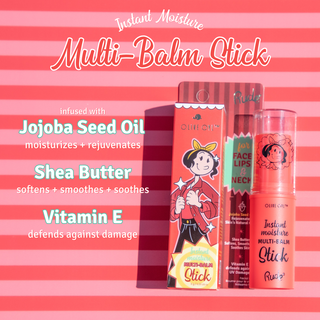 Olive Oyl Instant Moisture Multi-Balm Stick by Rude Cosmetics Olive Oyl Instant Moisture Multi-Balm Stick by Rude Cosmetics