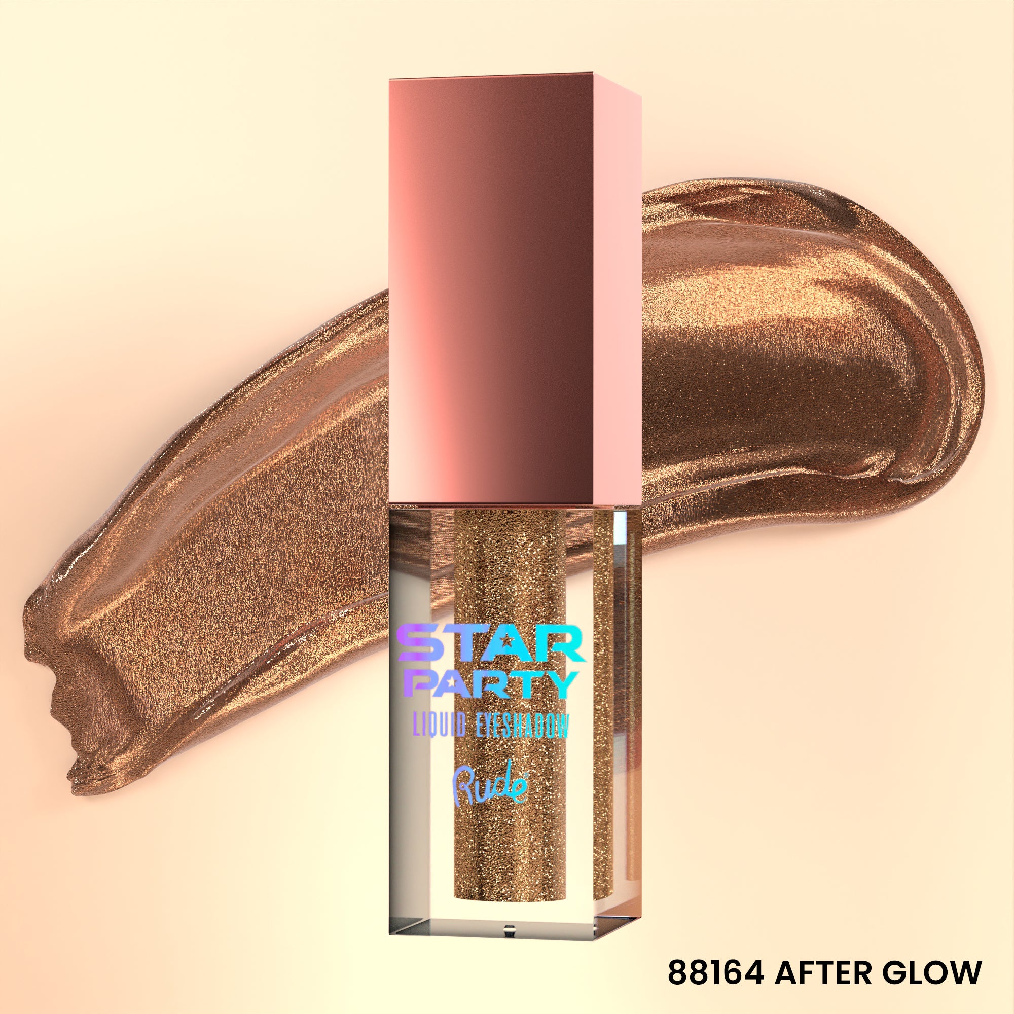 Rude Star Party Liquid Glitter Eyeshadow After Glow product package