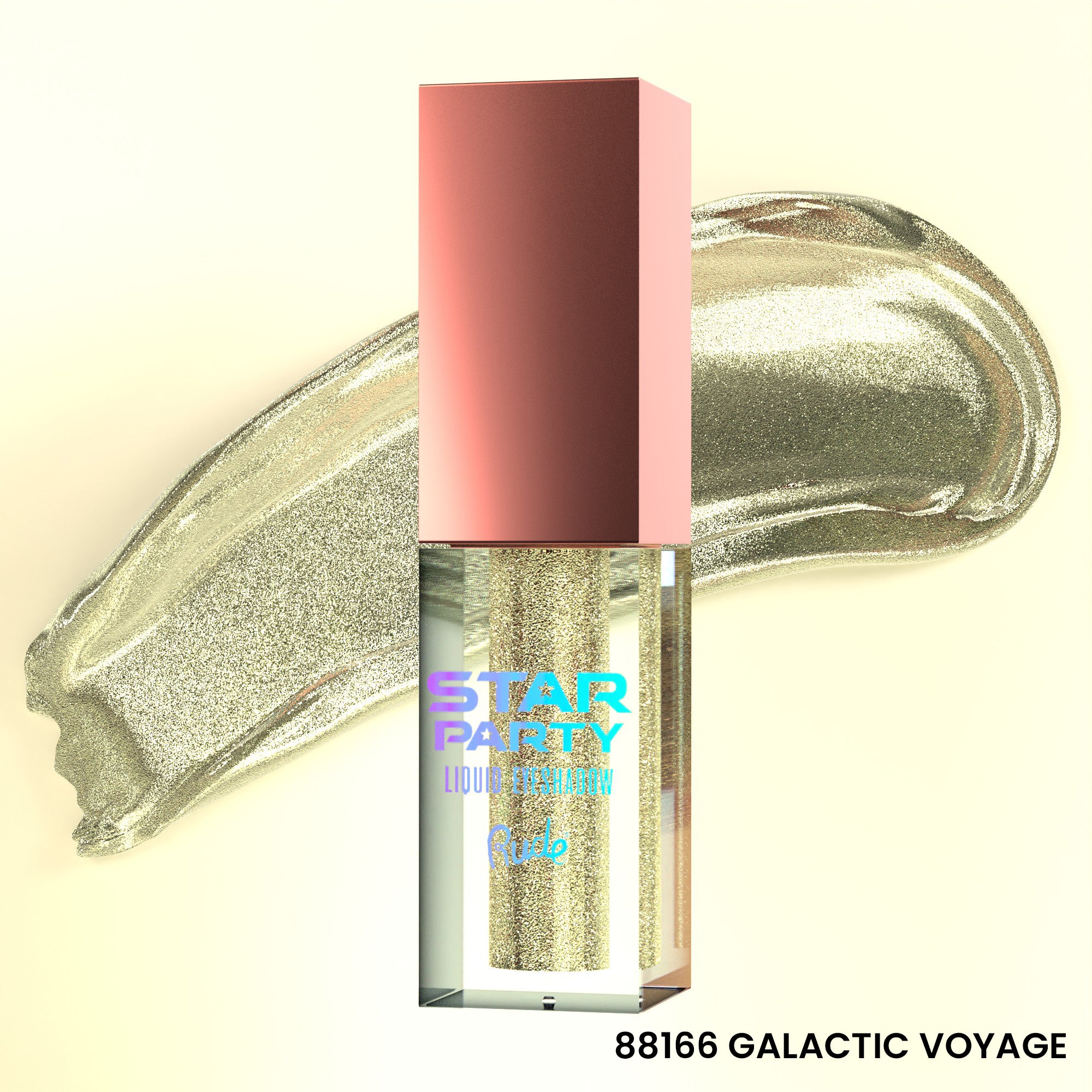 Rude Star Party Liquid Glitter Eyeshadow Galactic Voyage product package