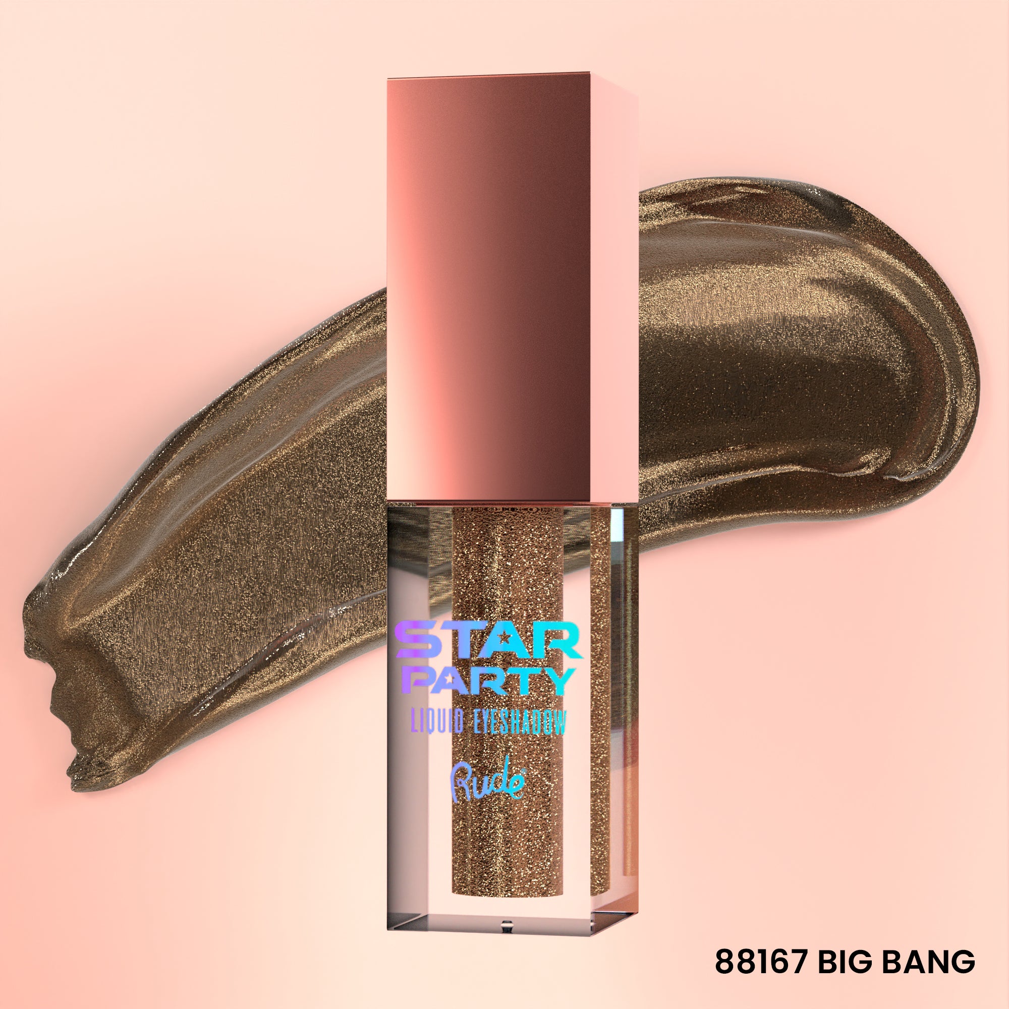 Rude Star Party Liquid Glitter Eyeshadow Big Bang product package