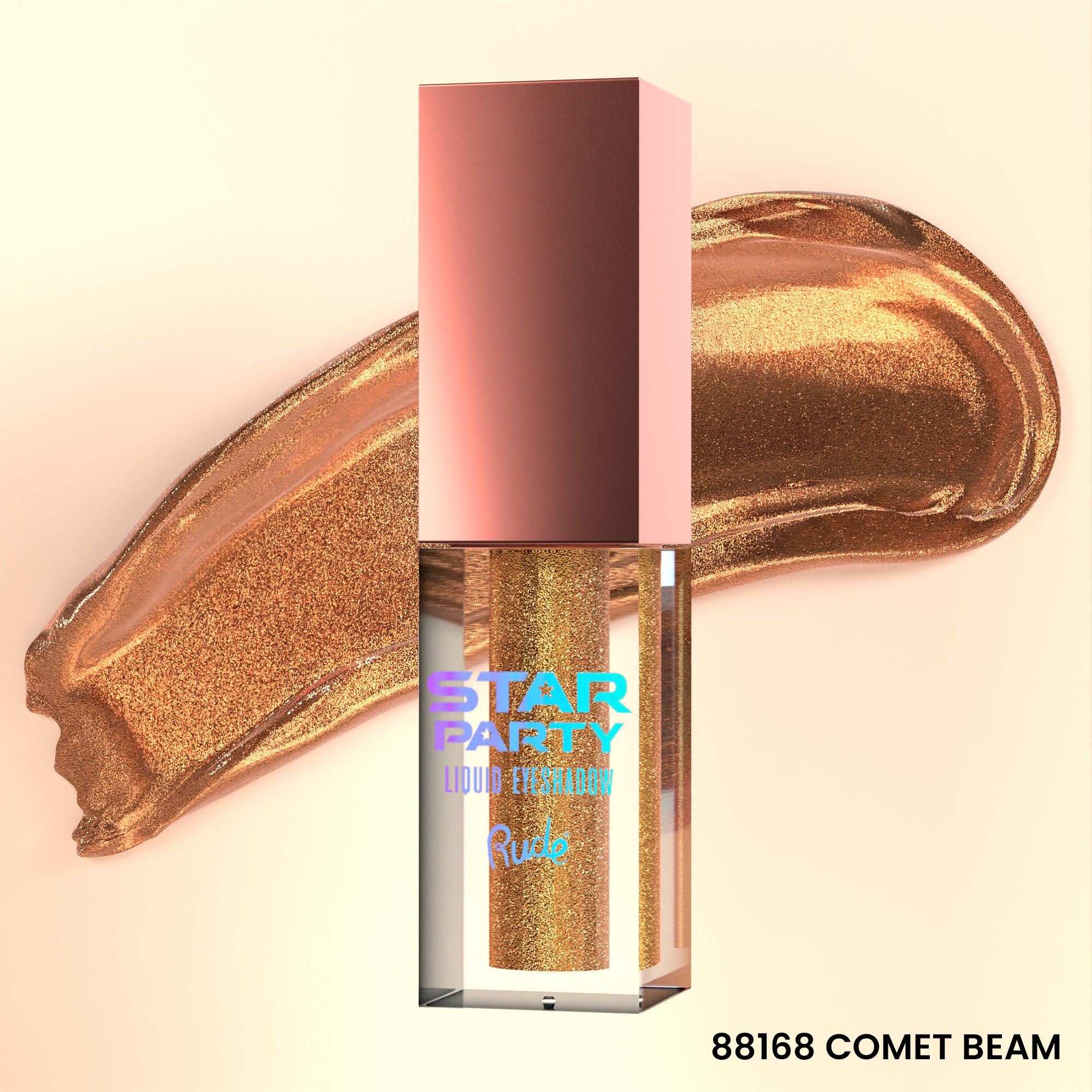 Rude Star Party Liquid Glitter Eyeshadow Comet Beam product package