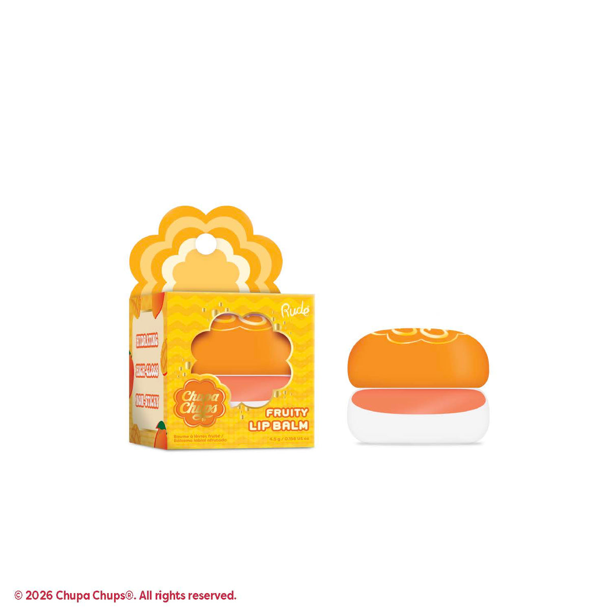 Rude Chupa Chups Fruity Lip Balm Mango Crush product package