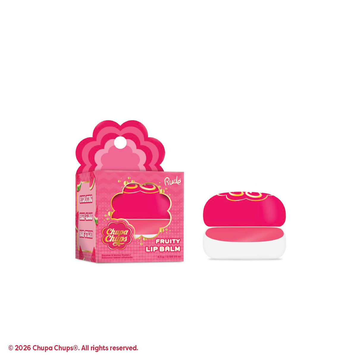 Rude Chupa Chups Fruity Lip Balm Juicy Melon product package