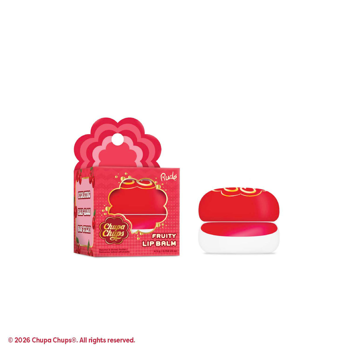 Rude Chupa Chups Fruity Lip Balm Wild Cherry product package