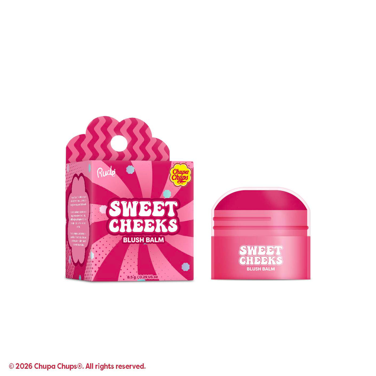 Rude Chupa Chups Sweet Cheeks Blush Balm Black Cherry product package