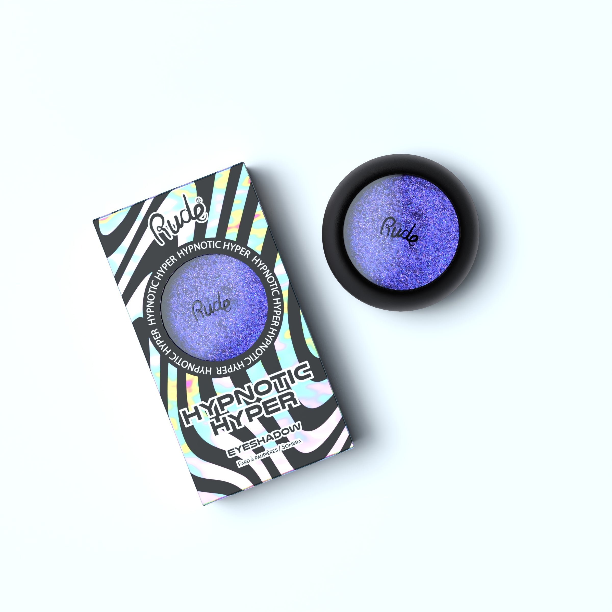 Rude Hypnotic Hyper Duo Chrome Eyeshadow Incognito product package