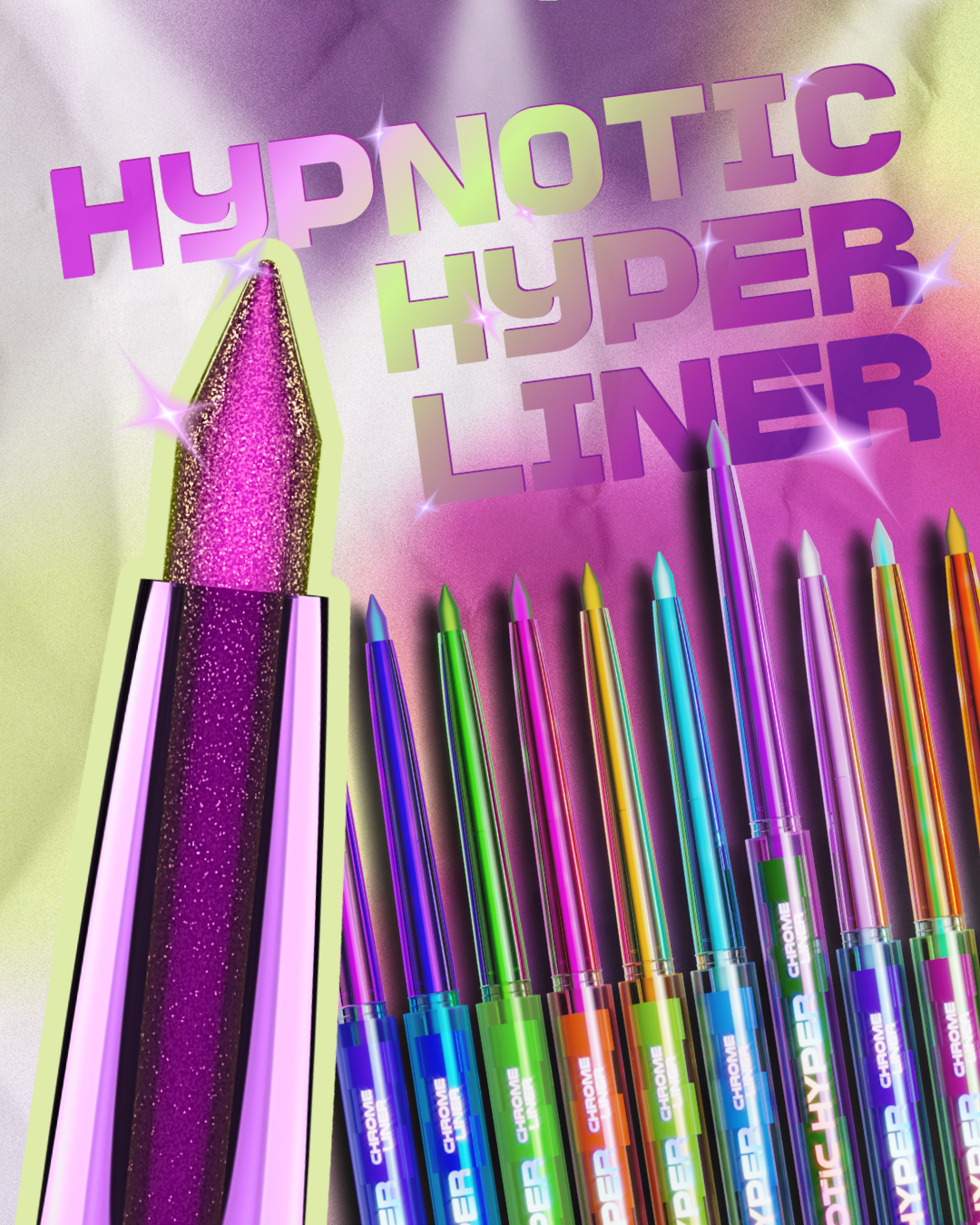 Hypnotic Hyper Chrome Liner by Rude Cosmetics - Bold Chrome Eyeliner