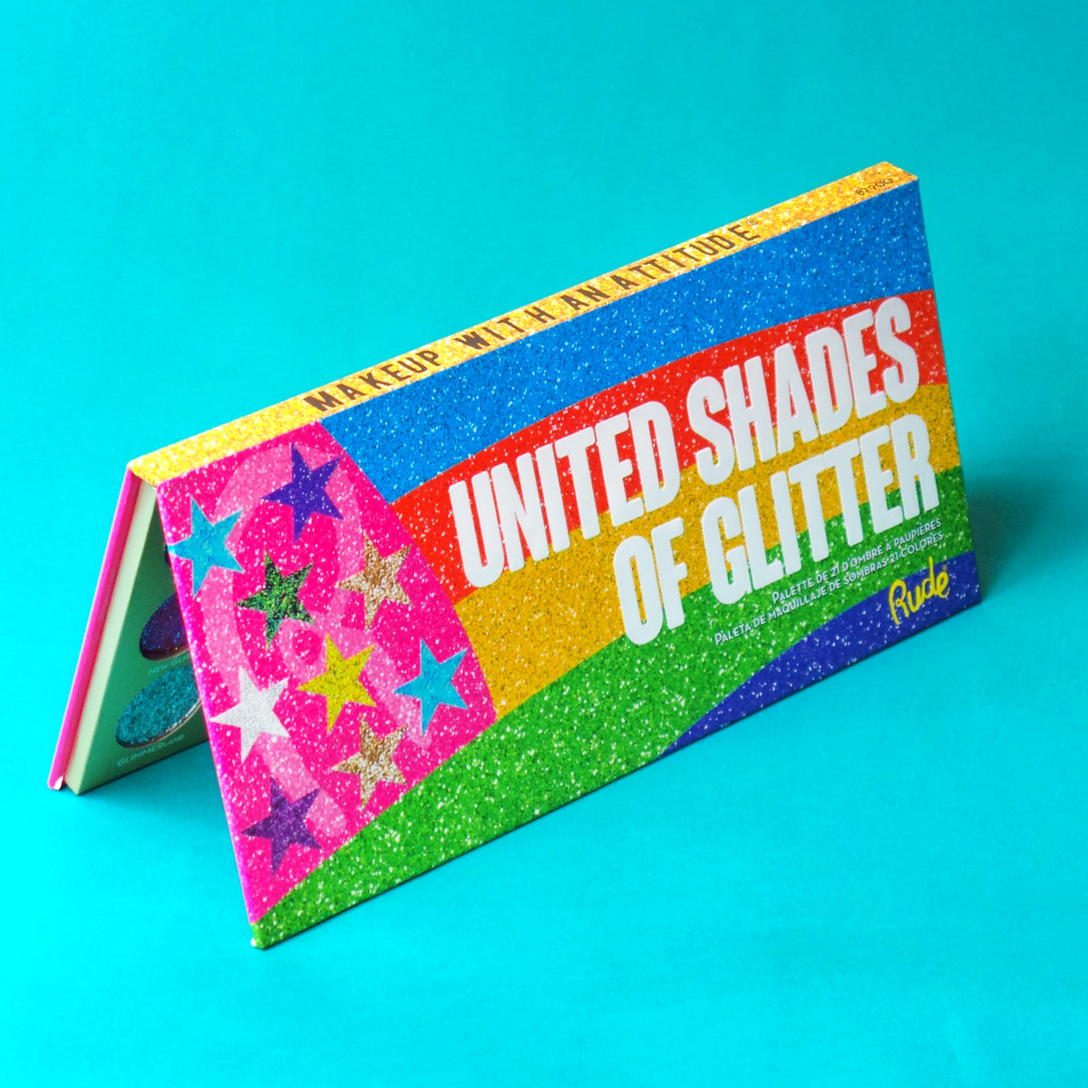 United Shades of Glitter -  21 Pressed Glitter Eyeshadow Palette