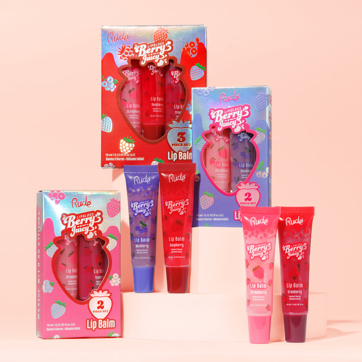 Berry Juicy Lip Balm Trio Set