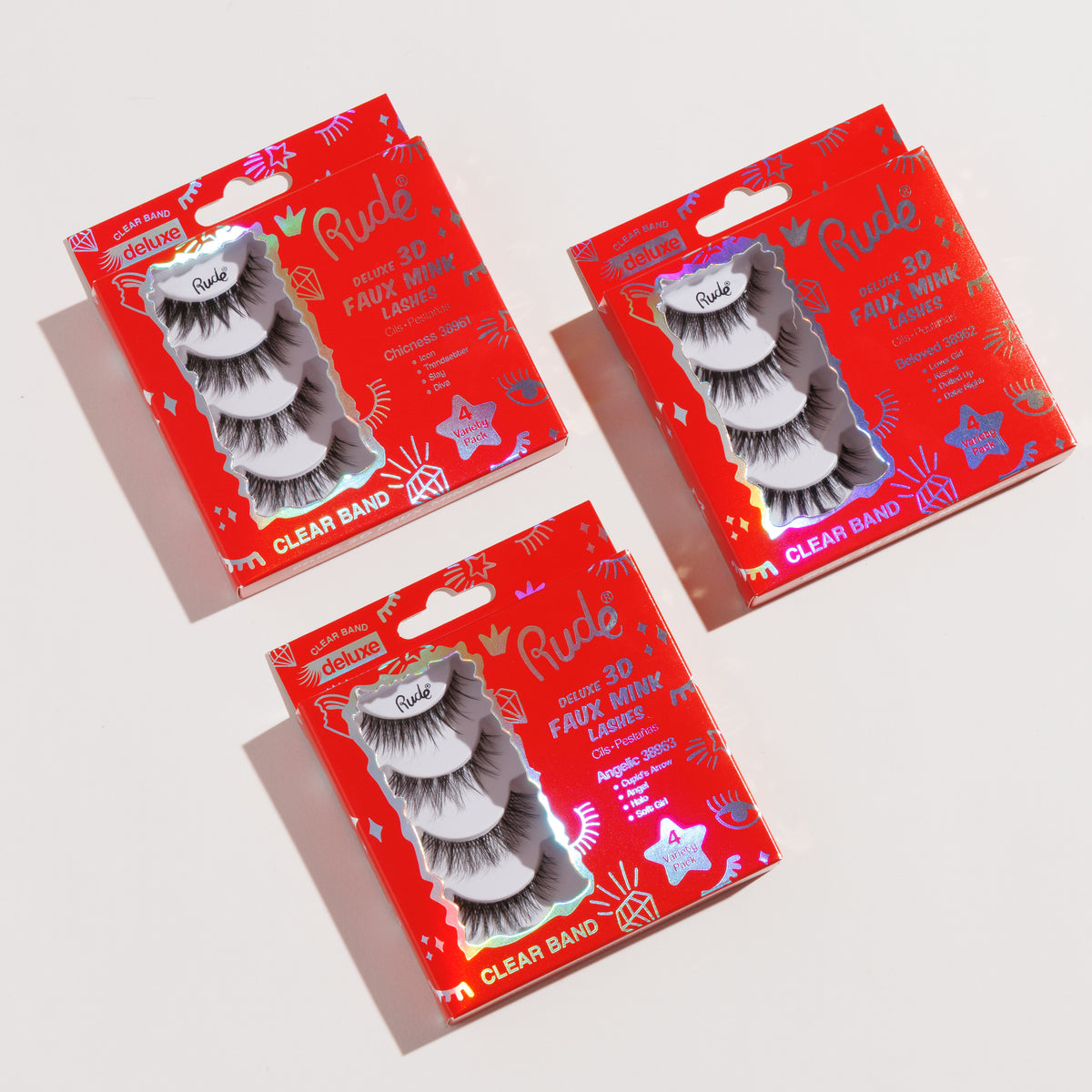 Deluxe 3D Faux Mink Lashes 4 Variety Pack