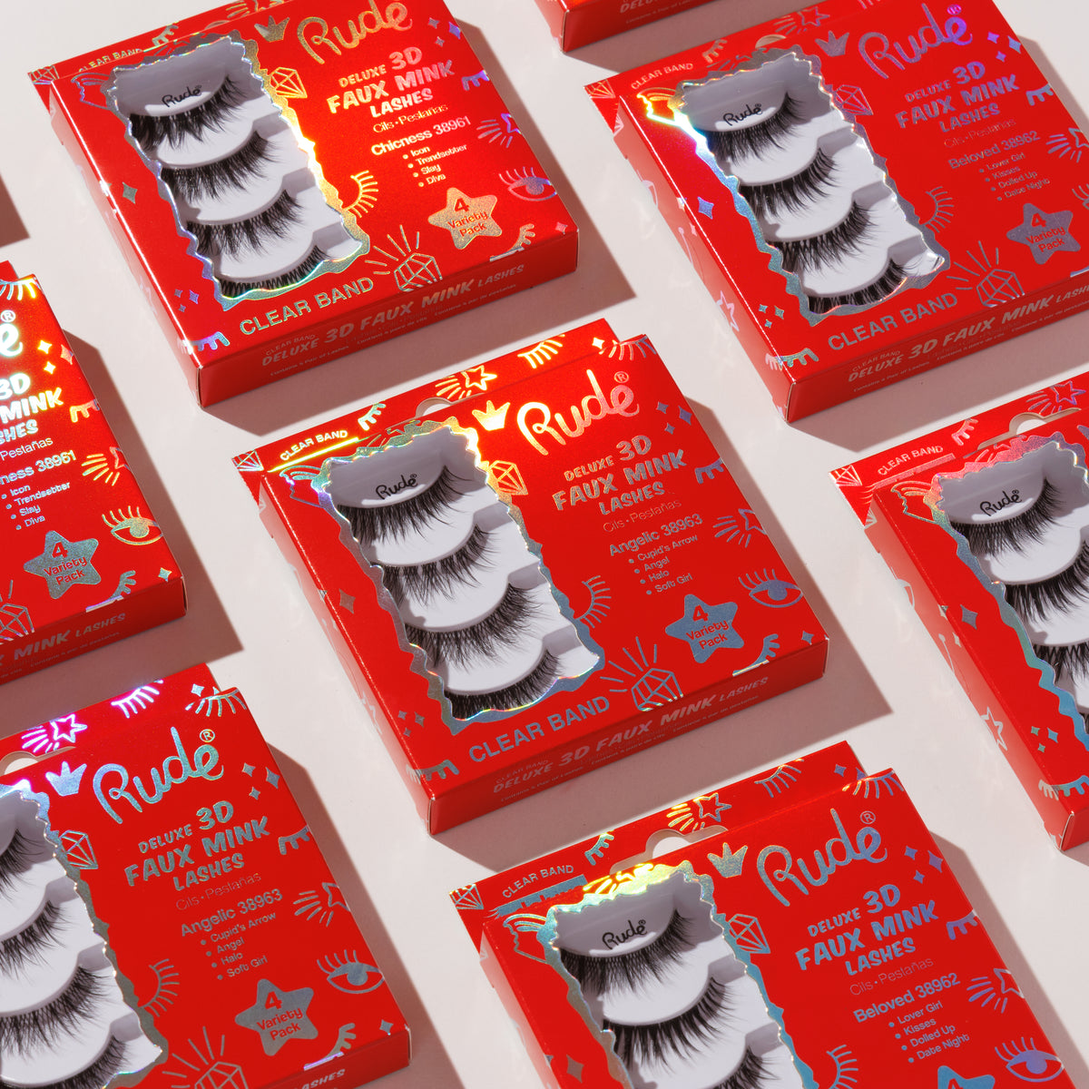 Deluxe 3D Faux Mink Lashes 4 Variety Pack