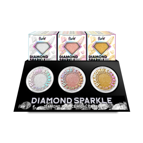 Diamond Sparkle Diamond Bounce Highlighter Display Set, 36pcs