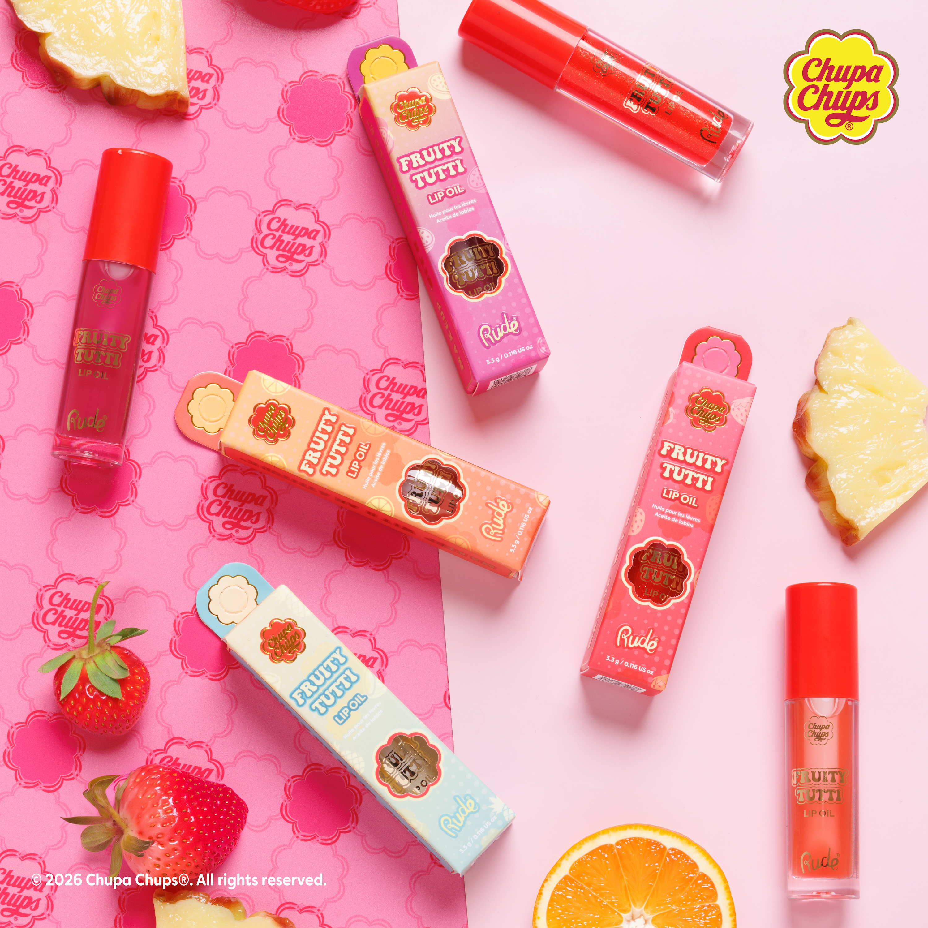 Chupa Chups Fruity Tutti Lip Oil – Rude Cosmetics