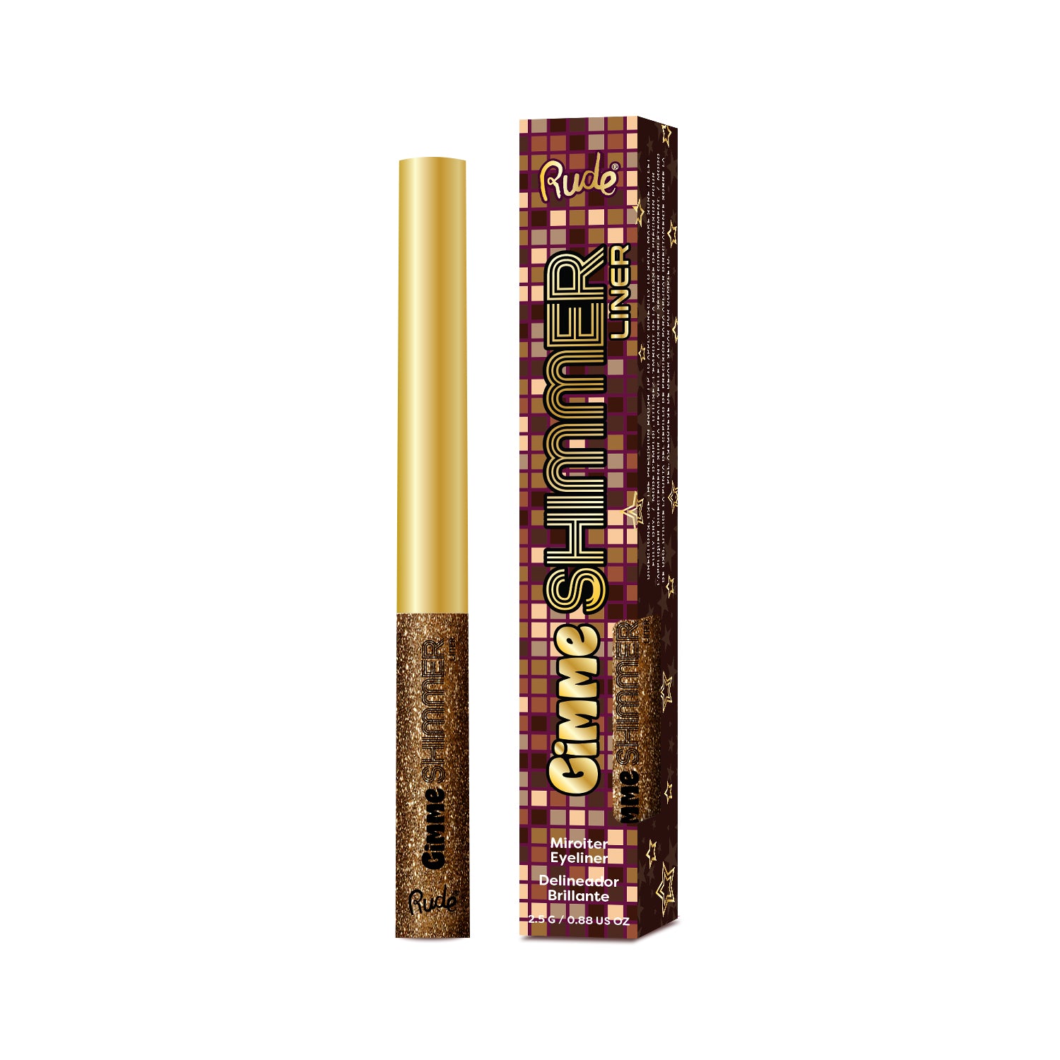 Rude Gimme Shimmer Liner Smokey Topaz product package