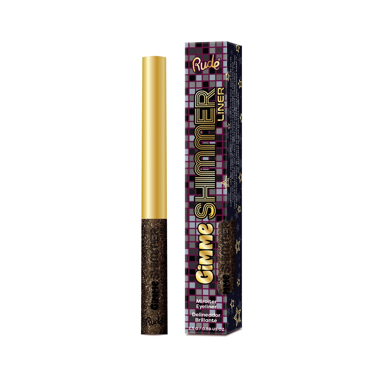 Rude Gimme Shimmer Liner Black Diamond product package