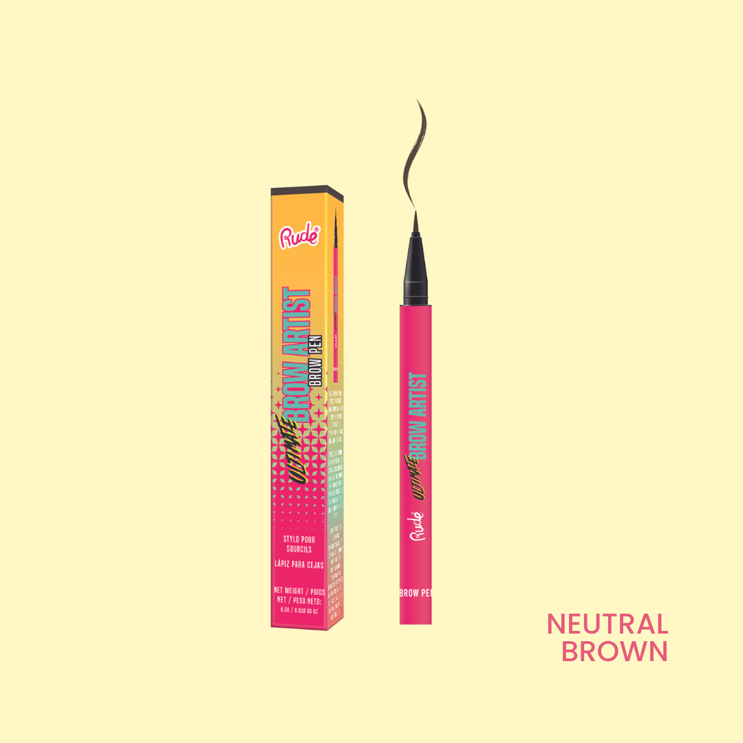 Rude Ultimate Brow Artist - Brow Pen Neutral Brown product package