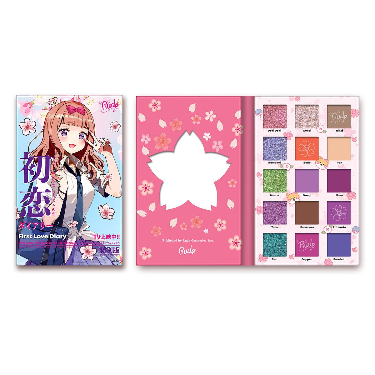 Manga Collection Pressed Pigments & Shadows Palette - First Love Diary