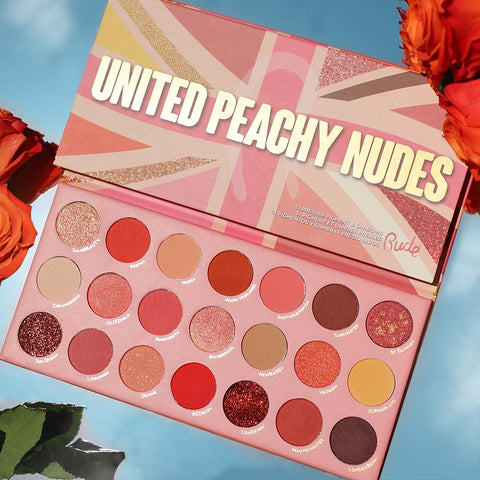 United Peachy Nudes - 21 Pressed Pigment & Shadows Palette