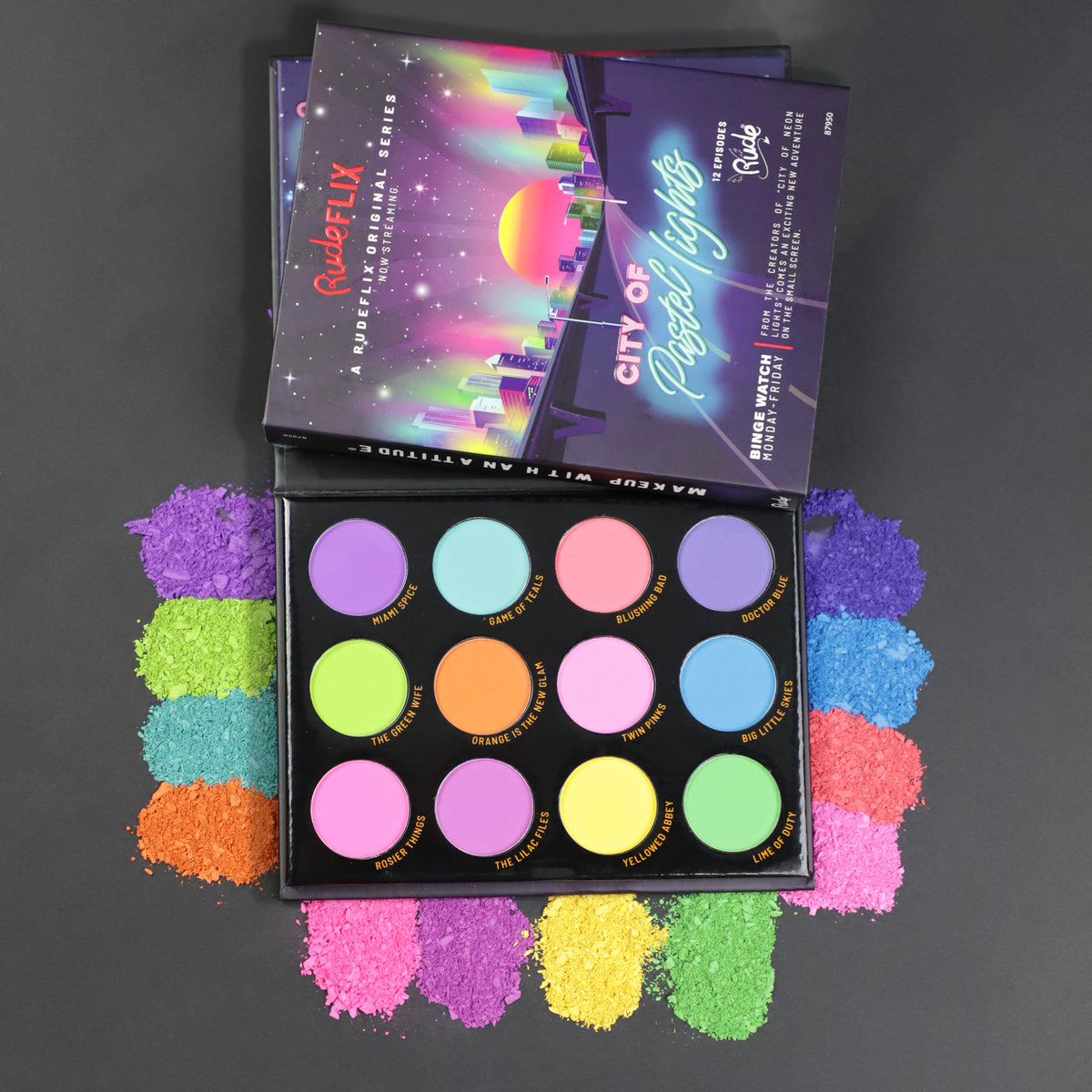 City of Pastel Lights 12 Pigments & Pastel Eyeshadow Palette – Rude ...