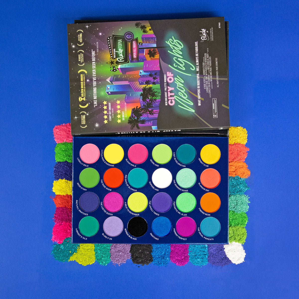 City of Neon Lights - 24 Vibrant Pigment & Eyeshadow Palette
