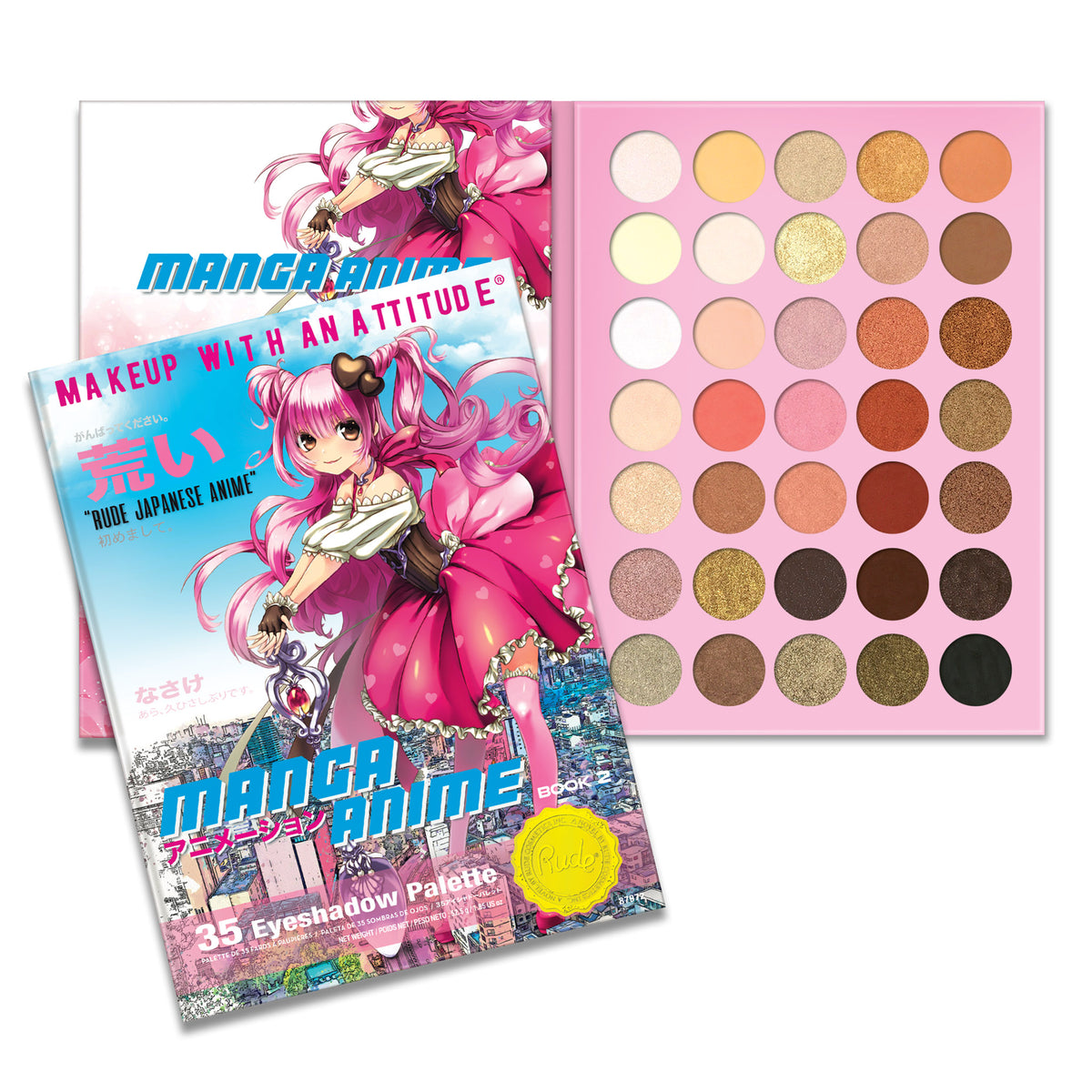 Manga Anime 35 Eyeshadow Palette Book 2 - Anime Makeup