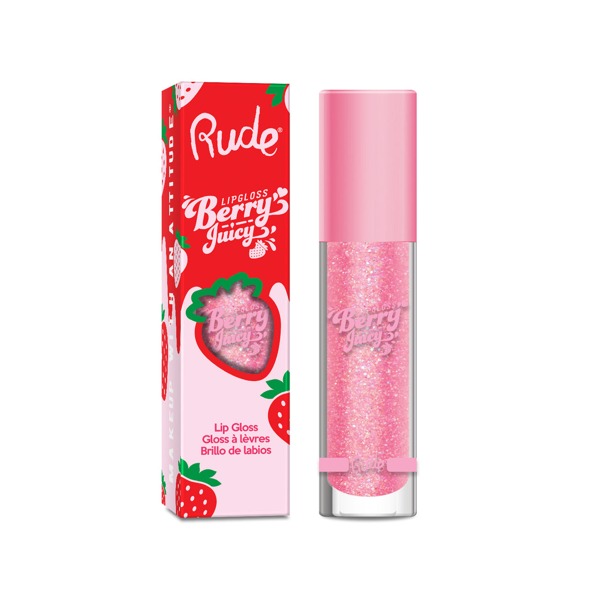 Berry Juicy Lip Gloss Display Set, 64 pcs