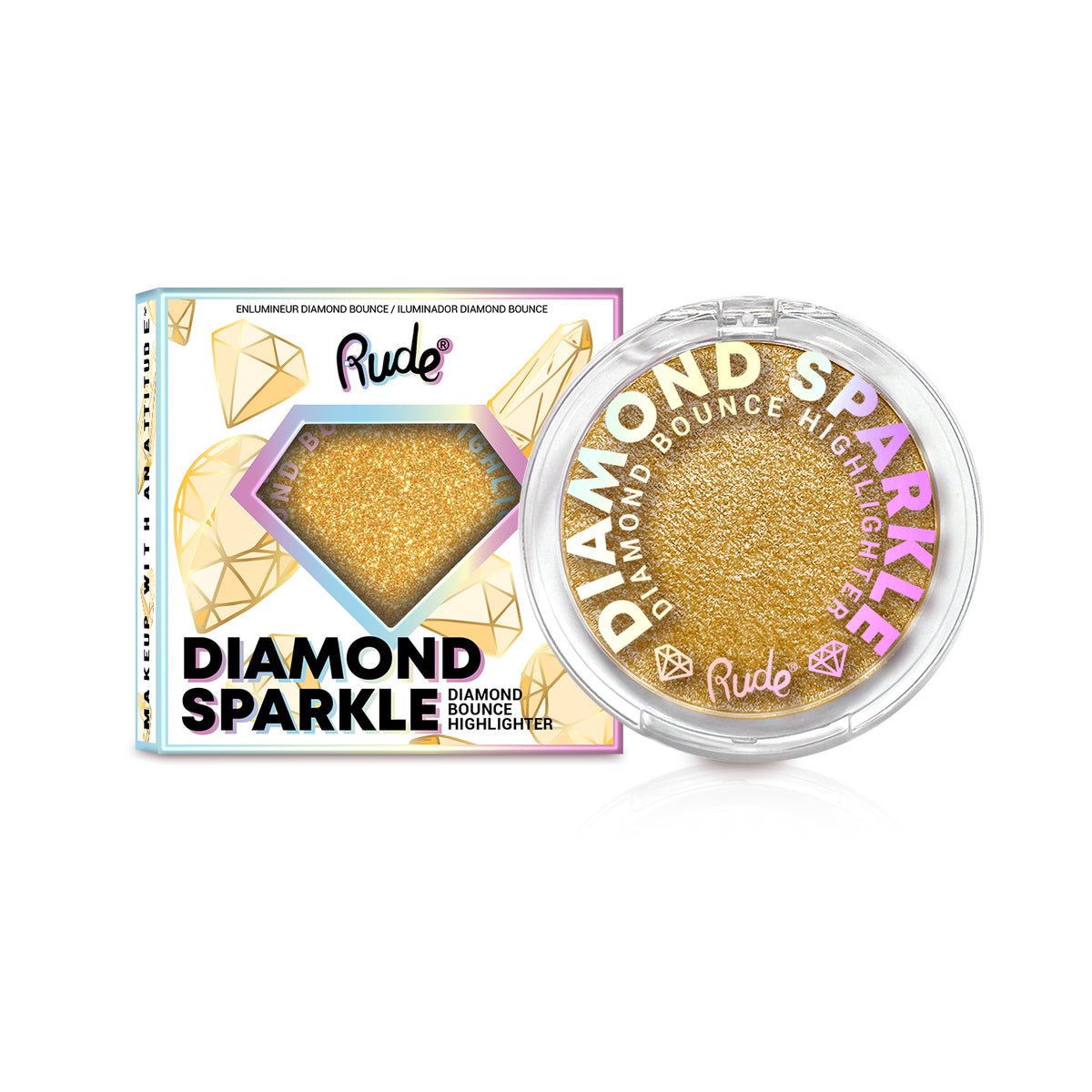 Diamond Sparkle Diamond Bounce Highlighter Display Set, 36pcs