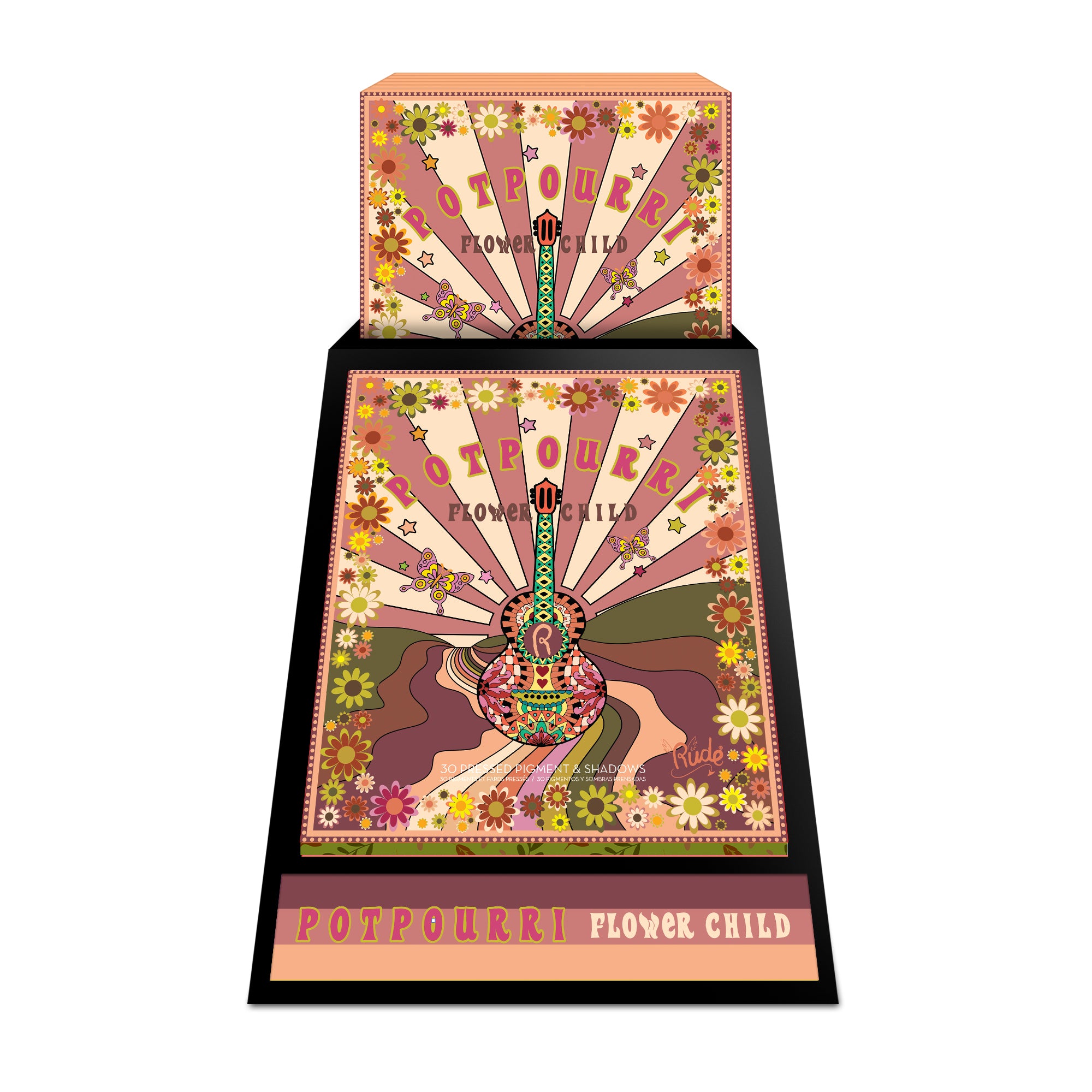 Flower Child 30 Pressed Pigment & Shadows - Potpourri Display Set