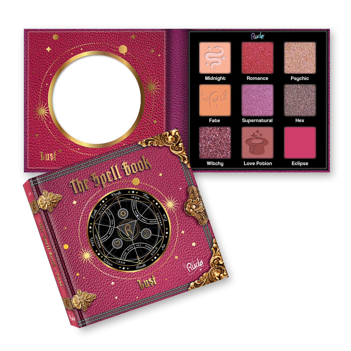 The Spell Book Eyeshadow Palette Display Set A, 24 pcs – Rude