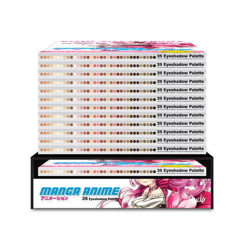 Manga Anime Eyeshadow Palette - Anime Makeup Display Set, 24 pcs