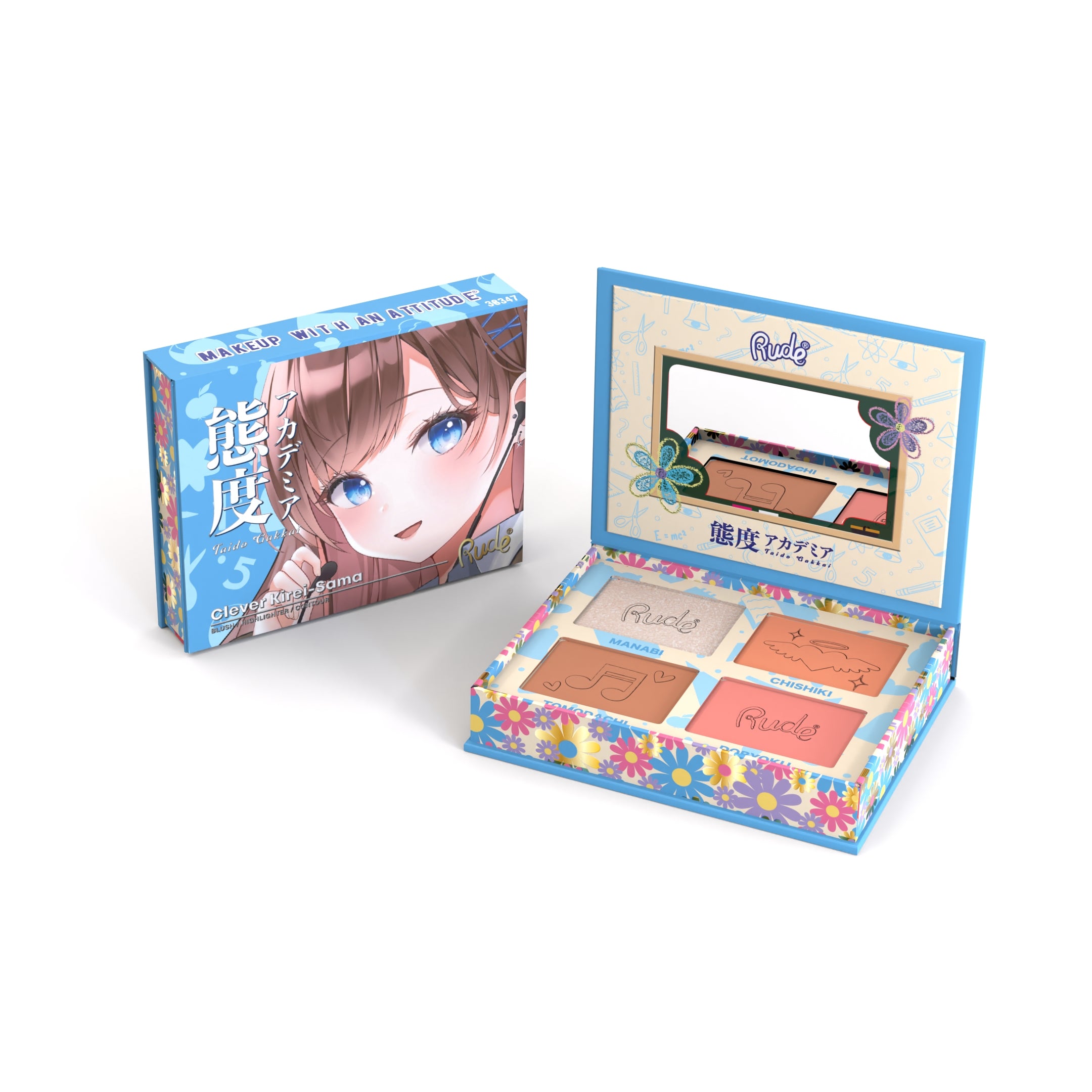 Rude Manga Collection Face Palette Clever Kirei-Sama product package