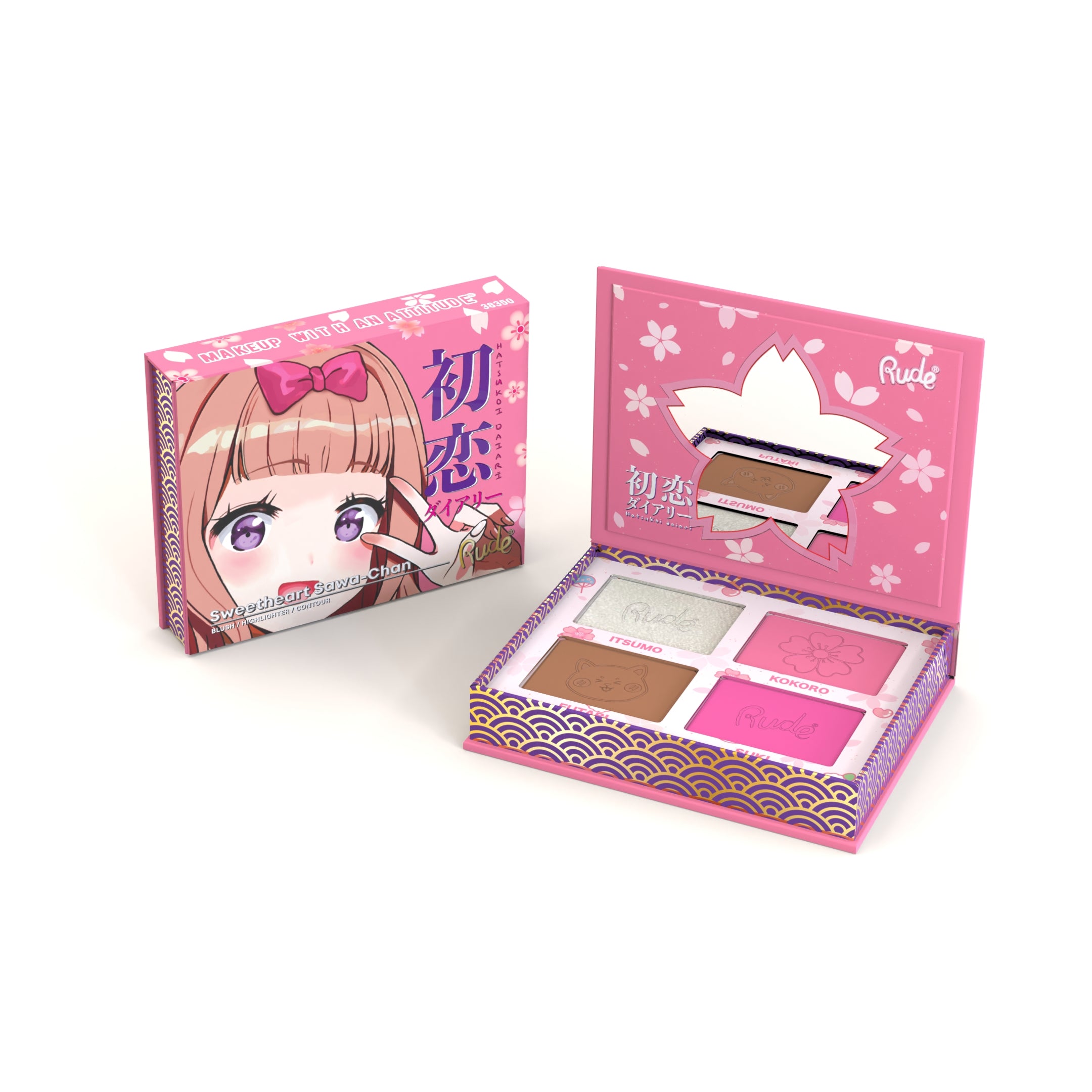 Rude Manga Collection Face Palette Sweetheart Sawa-Chan product package