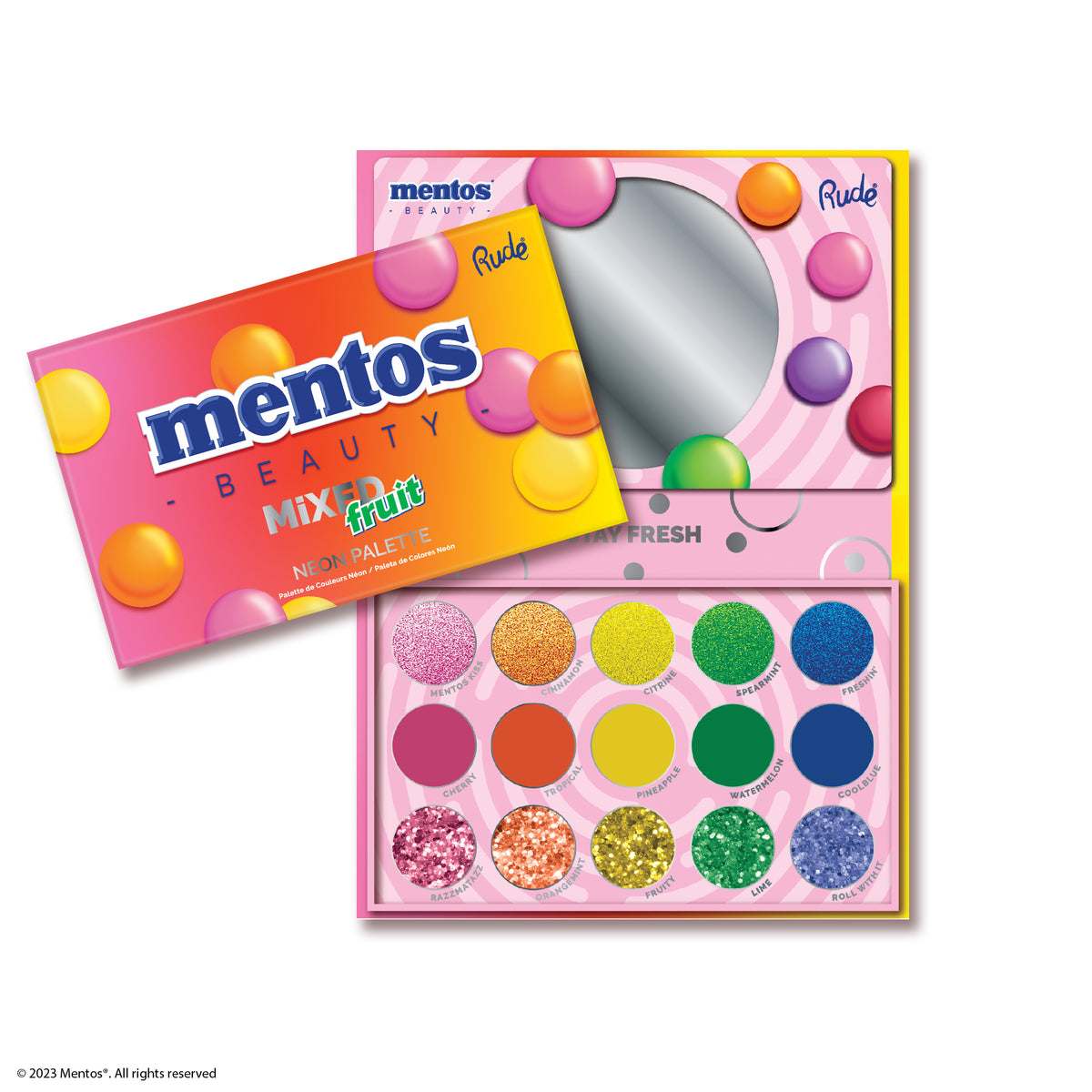 Mentos Mixed Fruit Neon Palette