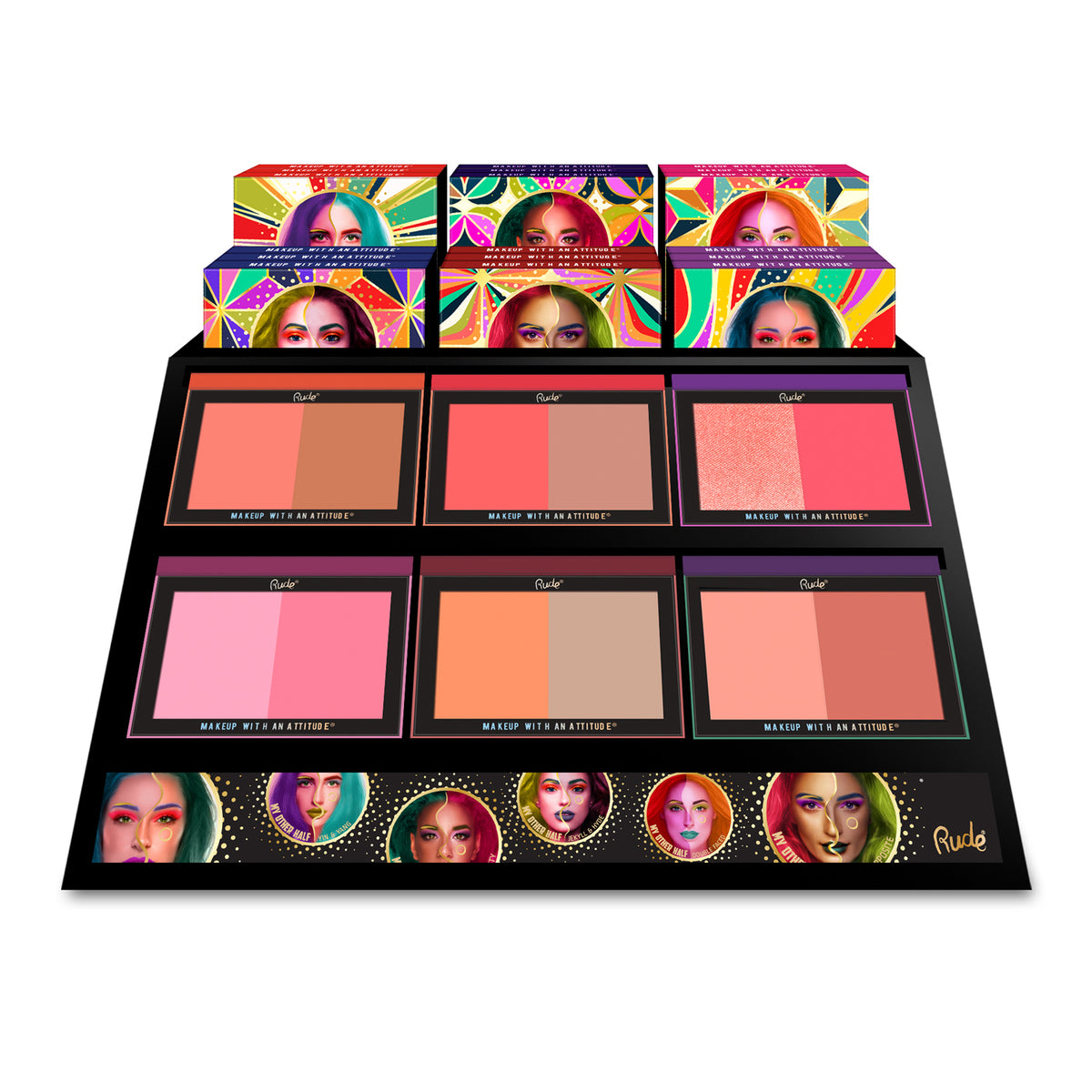 My Other Half Duo Shade Palette Display Set, 72 pcs