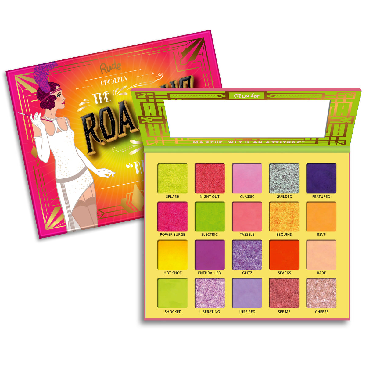 The Roaring 20's Eyeshadow Palette Cardboard Display Set, 24 pcs