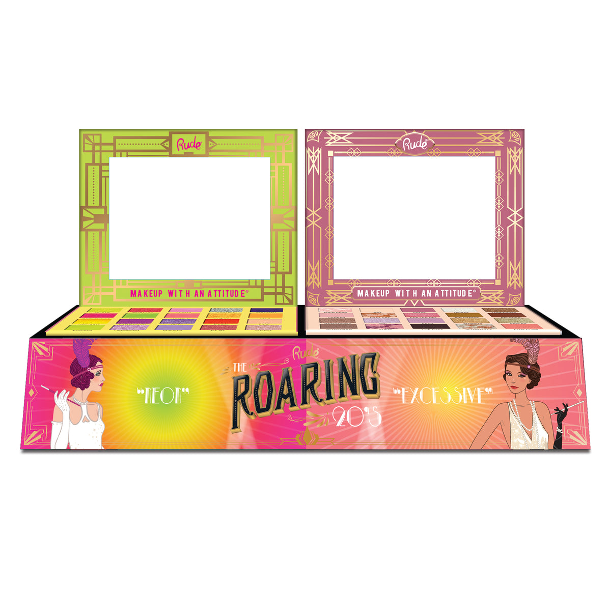The Roaring 20's Eyeshadow Palette Display Set B, 24pcs
