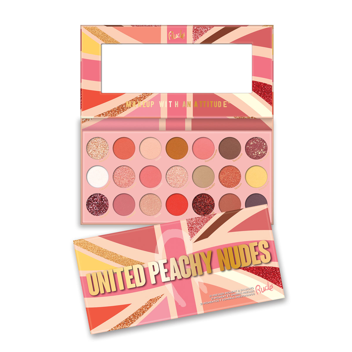 United Peachy Nudes Palette Display Set, 12 pcs