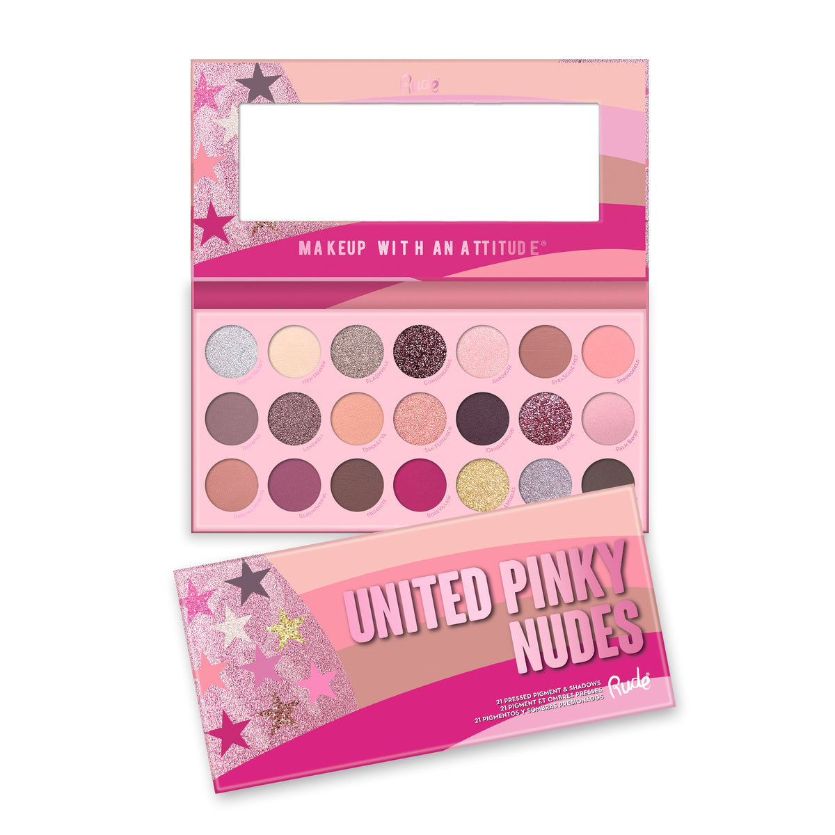 United Pinky Nudes Palette Display Set, 24 pcs